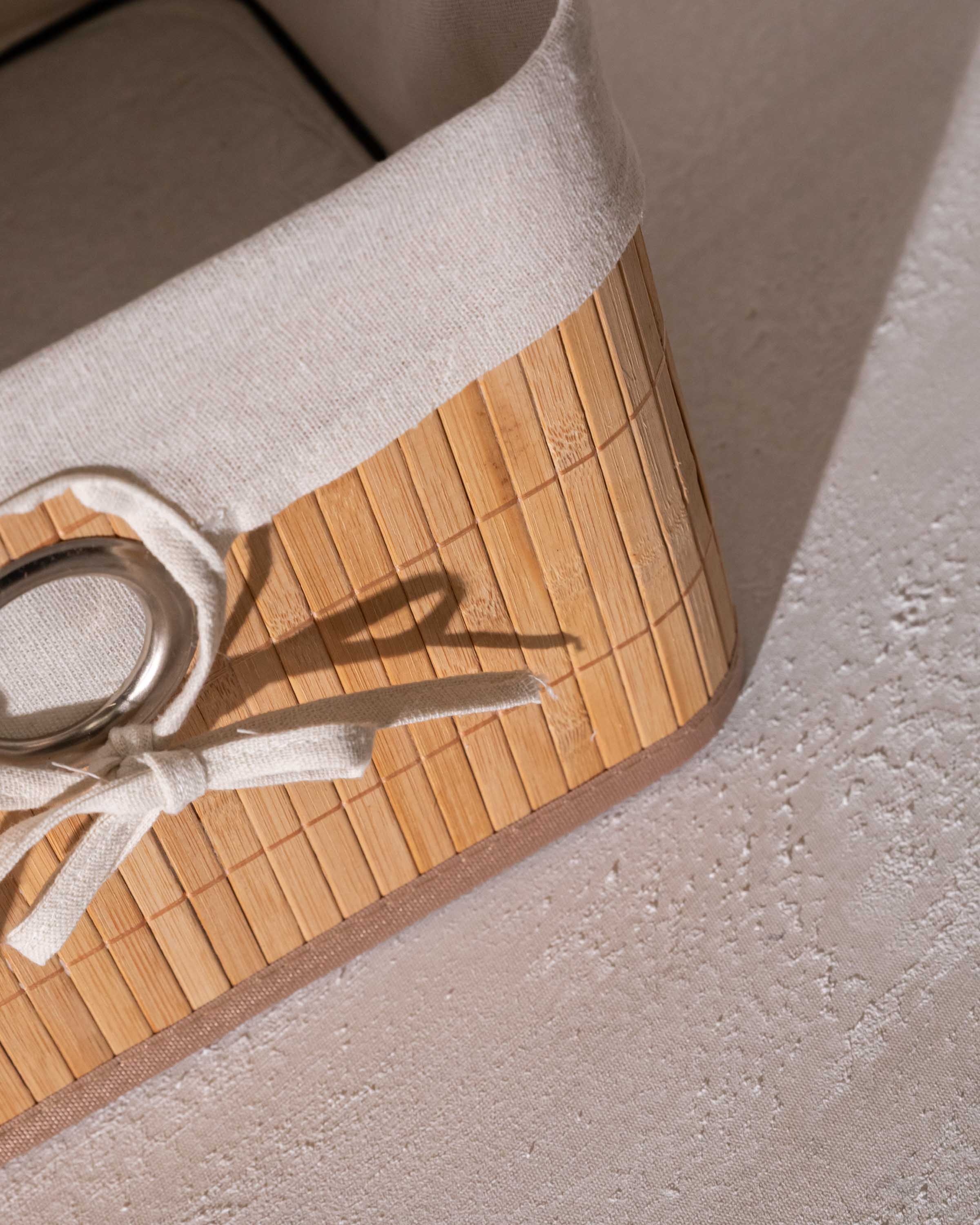 Caja Bambú Rudifer Plegable Natural