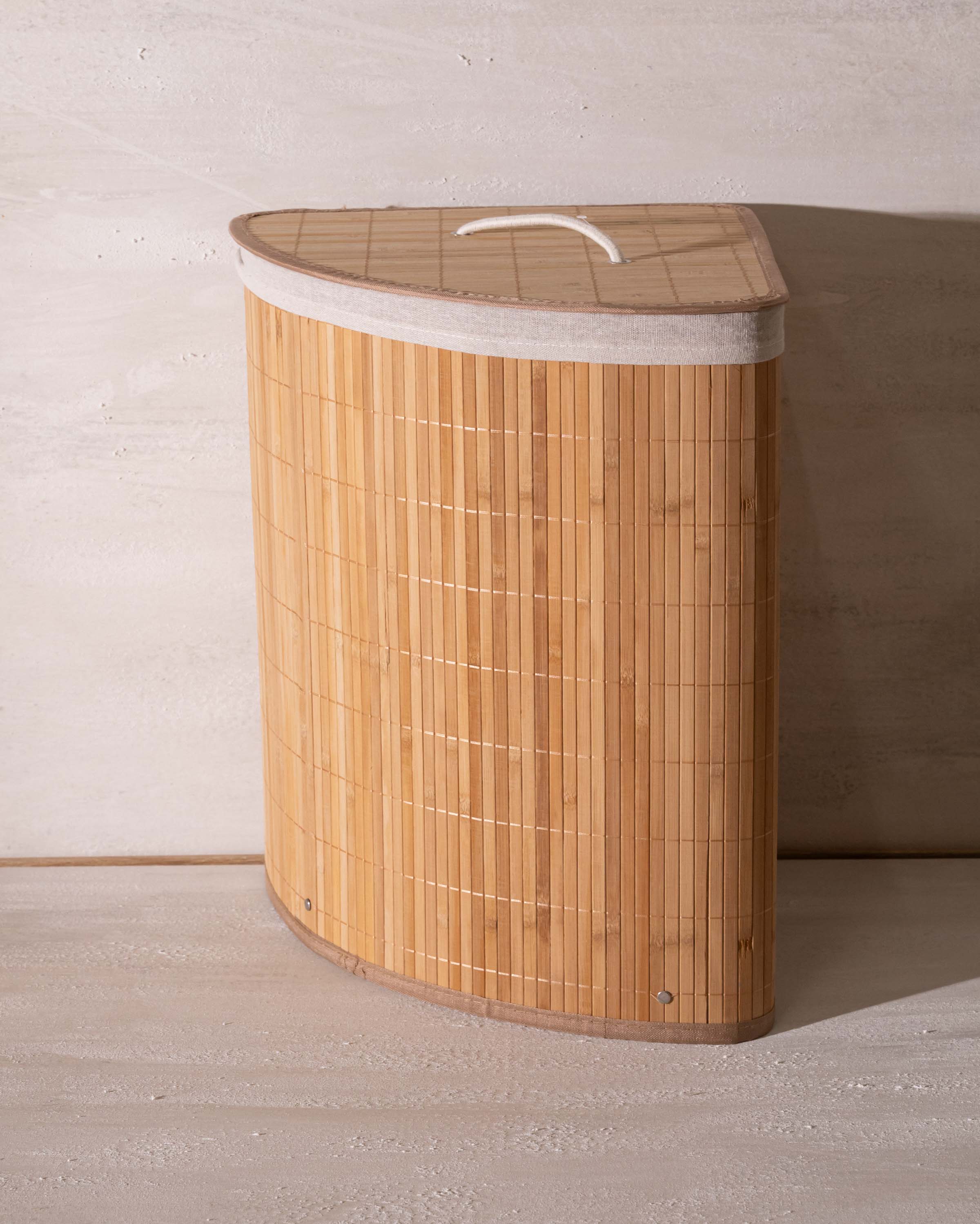 Cesto Ropa Almatine Plegable Bambú