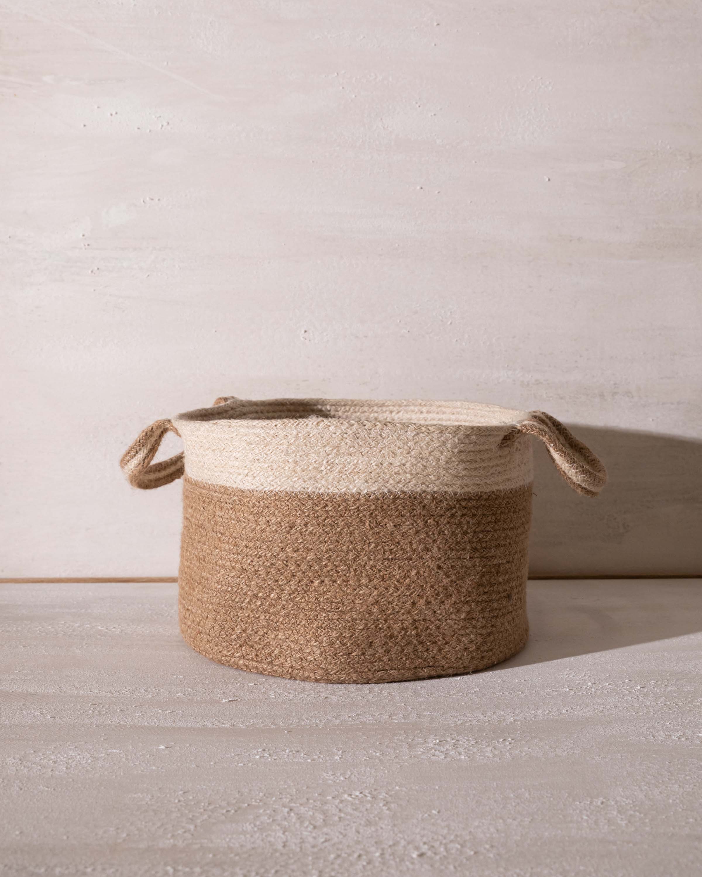 Cesto Con Asas Yute Parker Beige