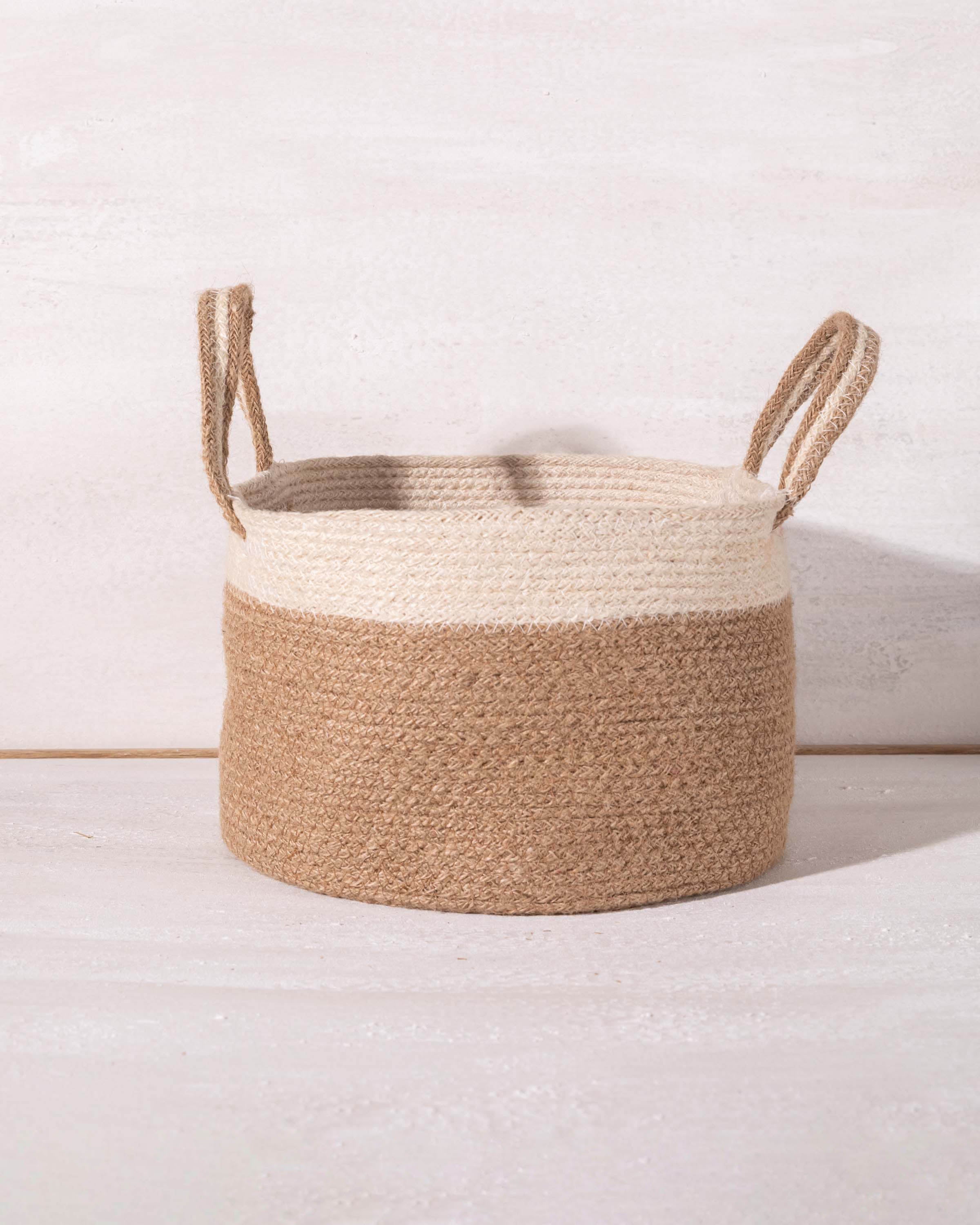 Cesto con asas Yute Alen Natural