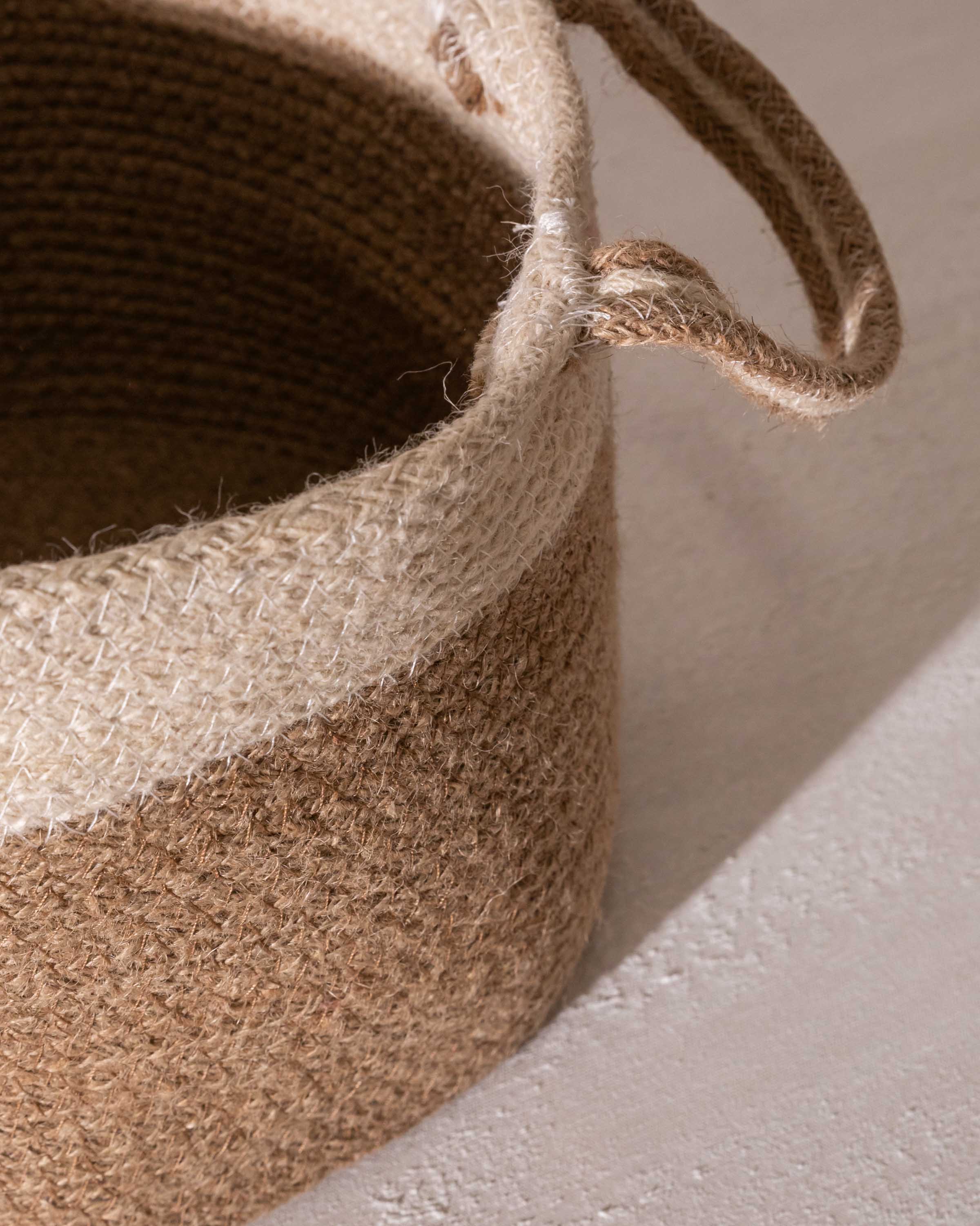 Cesto Con Asas Yute Parker Beige