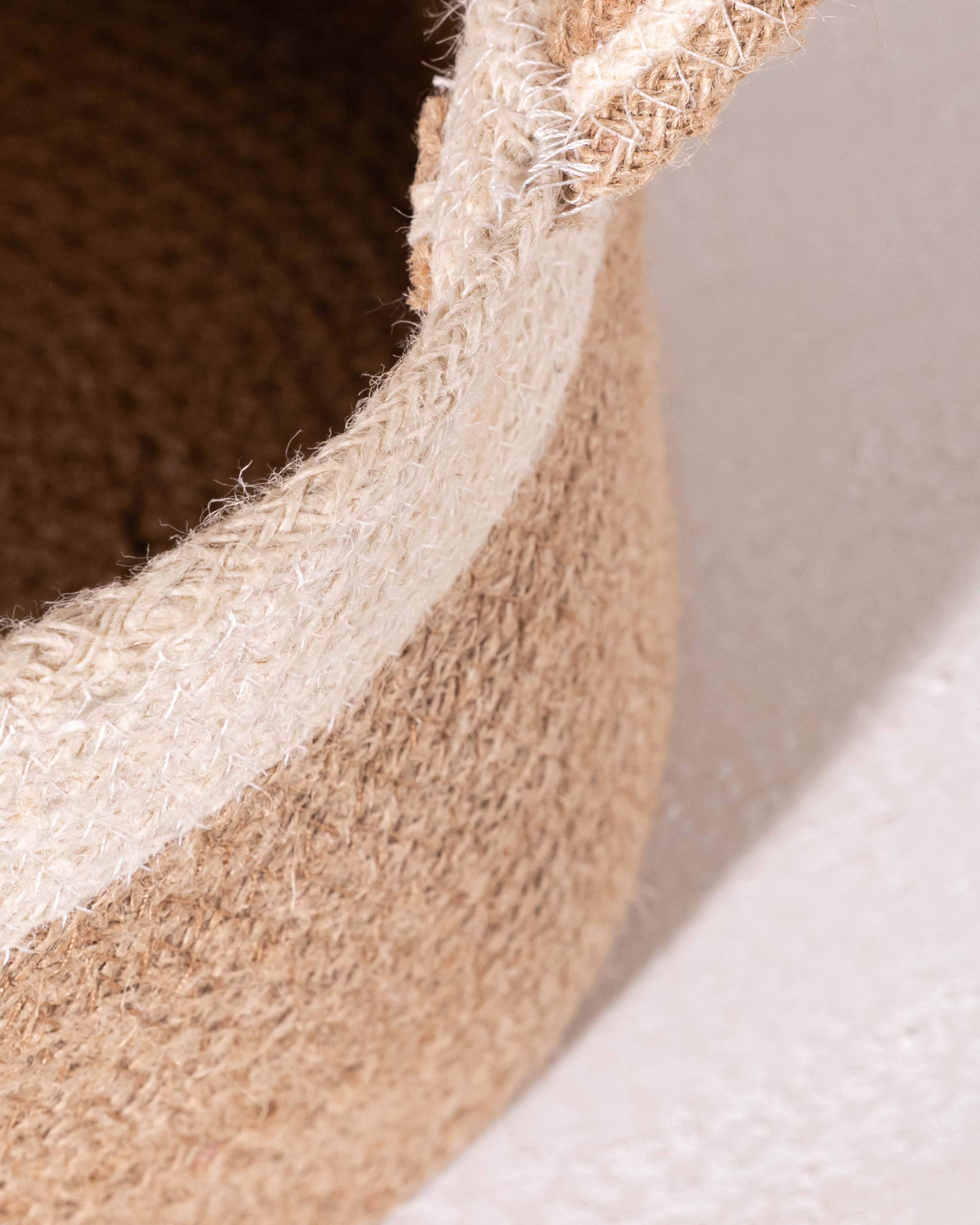 Cesto con asas Yute Alen Natural