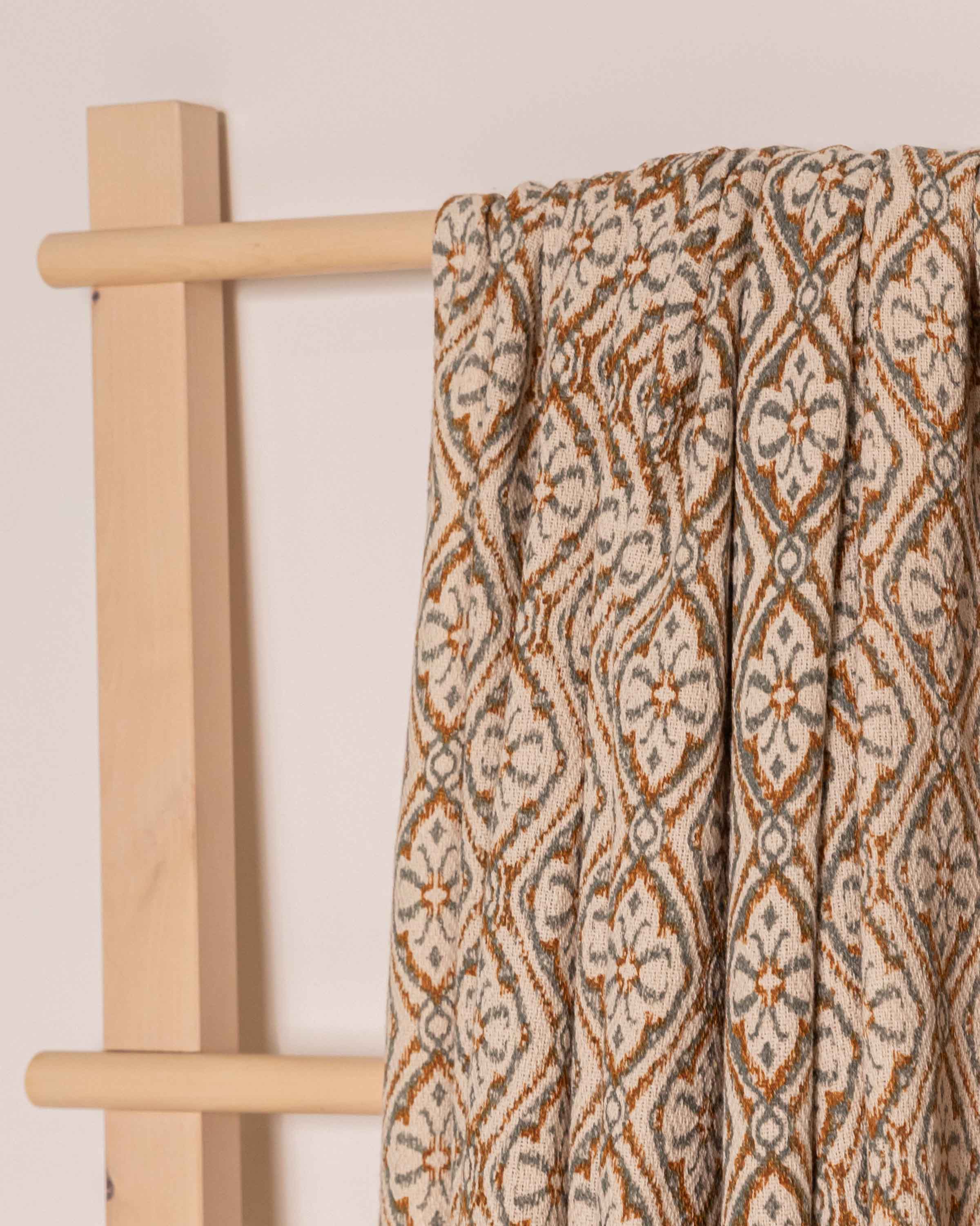 Plaid Algodón Raquel Ocre