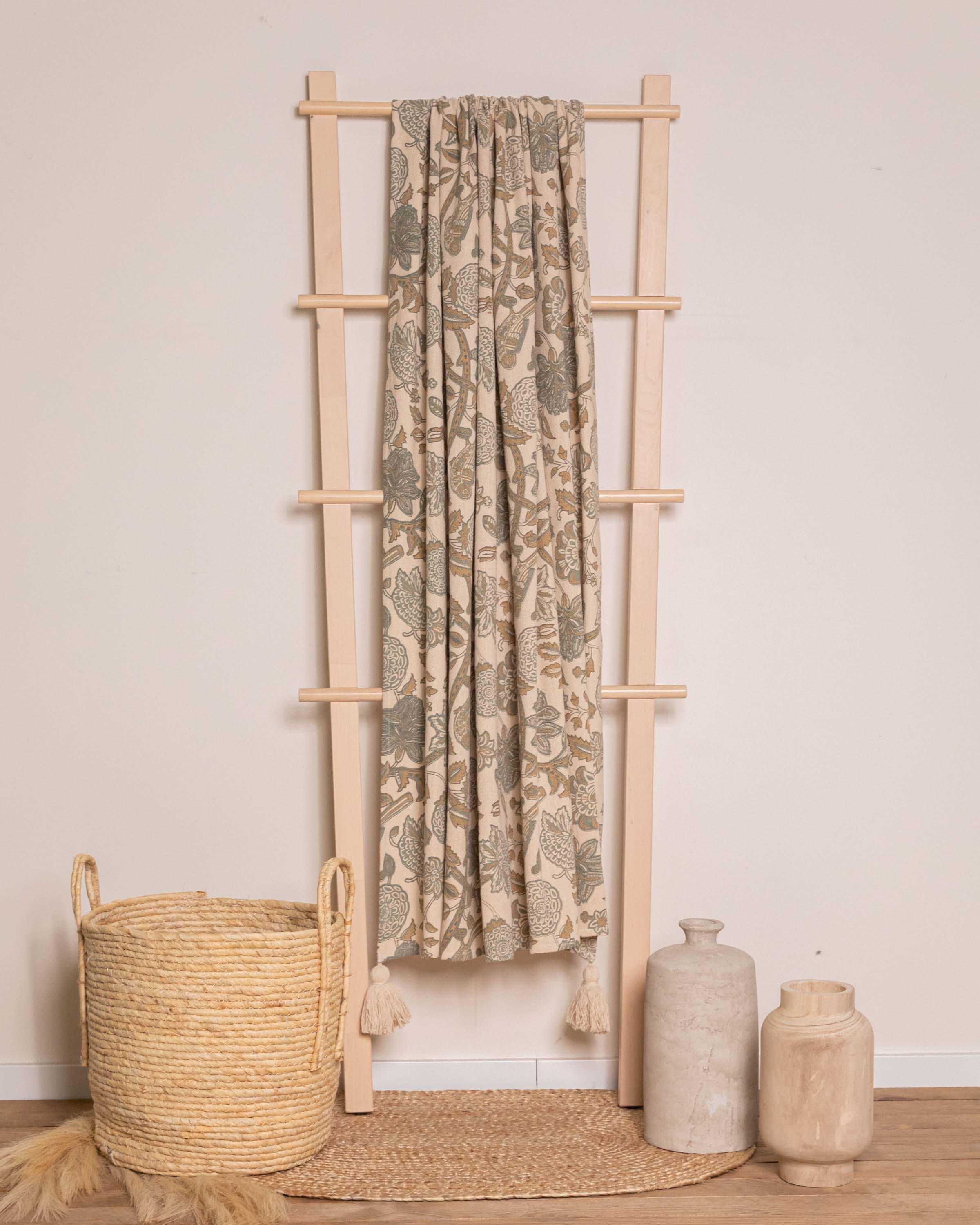 Plaid estampación verde seco