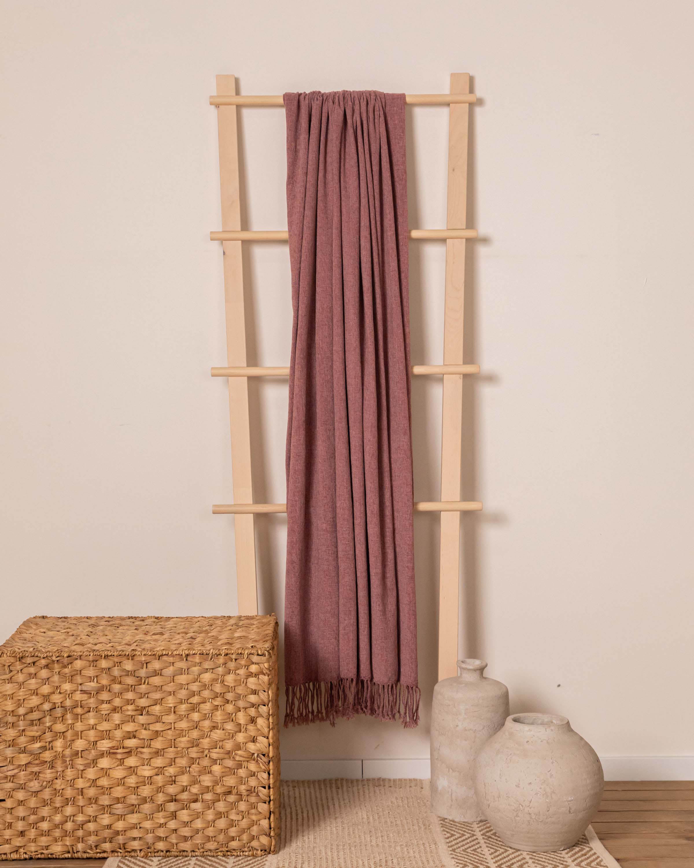 Plaid Chenilla Rosette