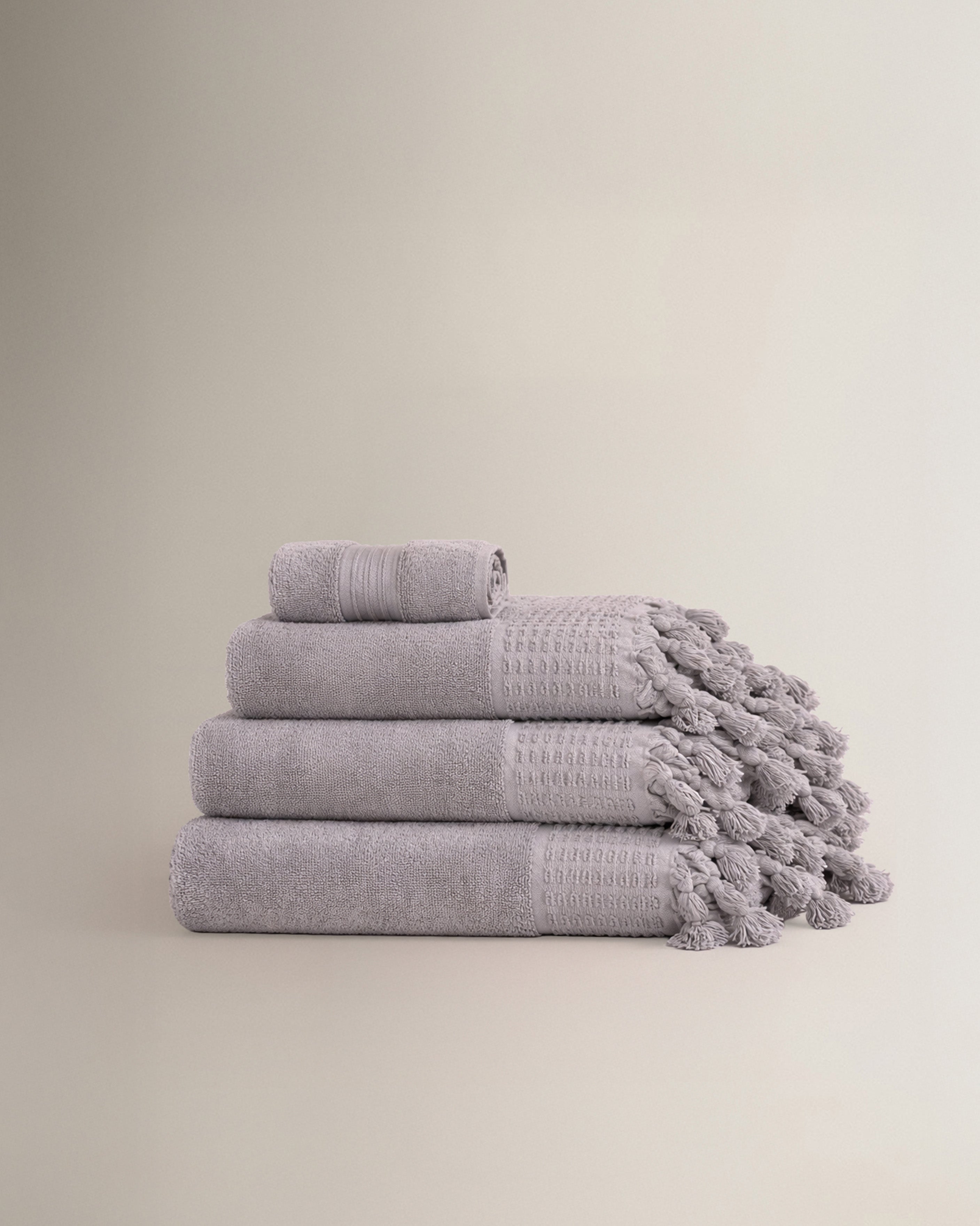 Toalla Flecos Lisa 550g Azul Keike