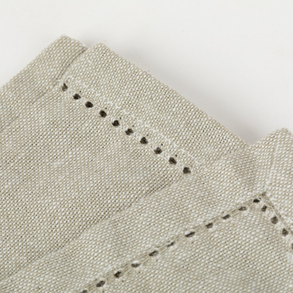 Lot de 4 serviettes grises unies