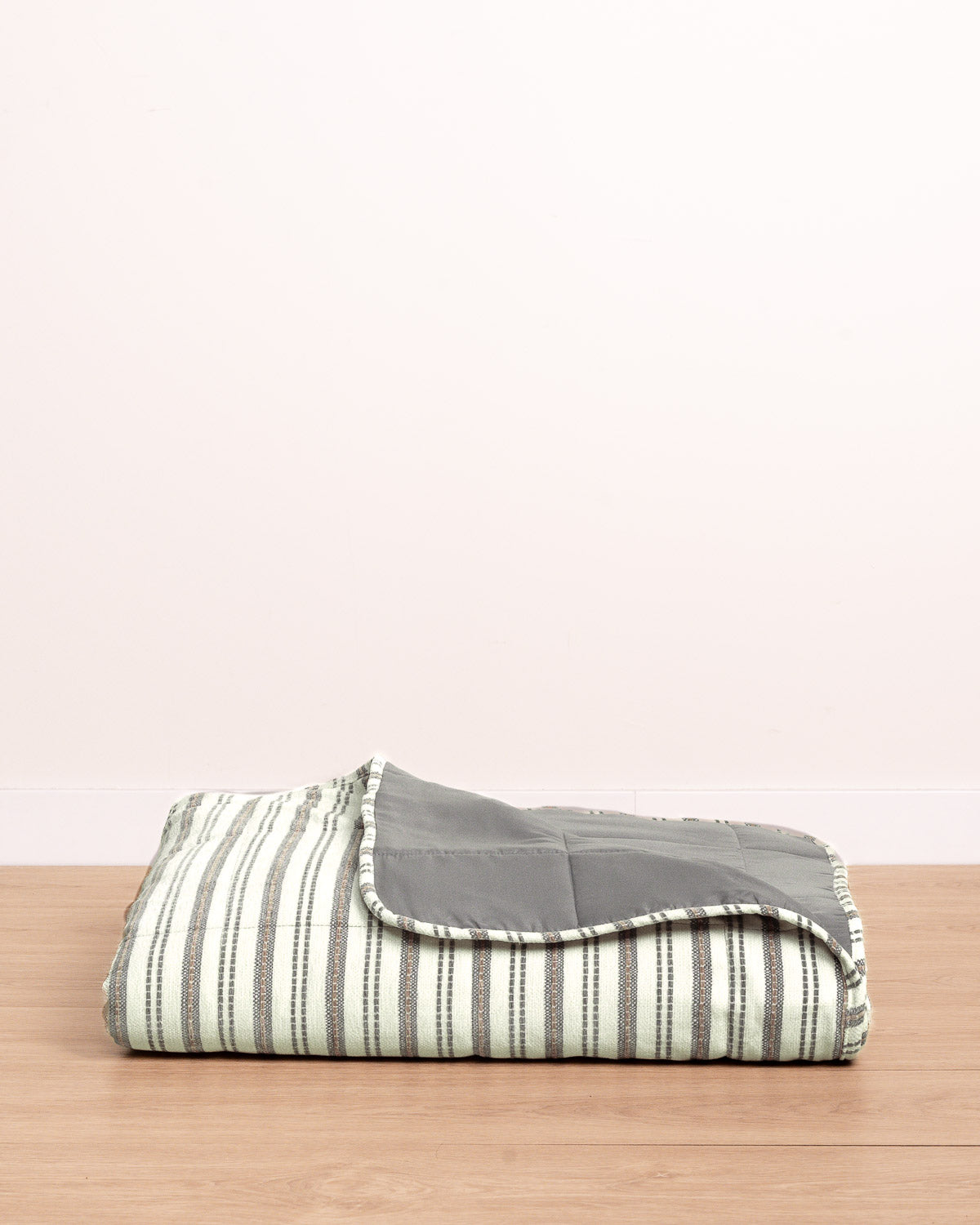 Colcha Jacquard Chenilla Raya Segovia Verde Seco