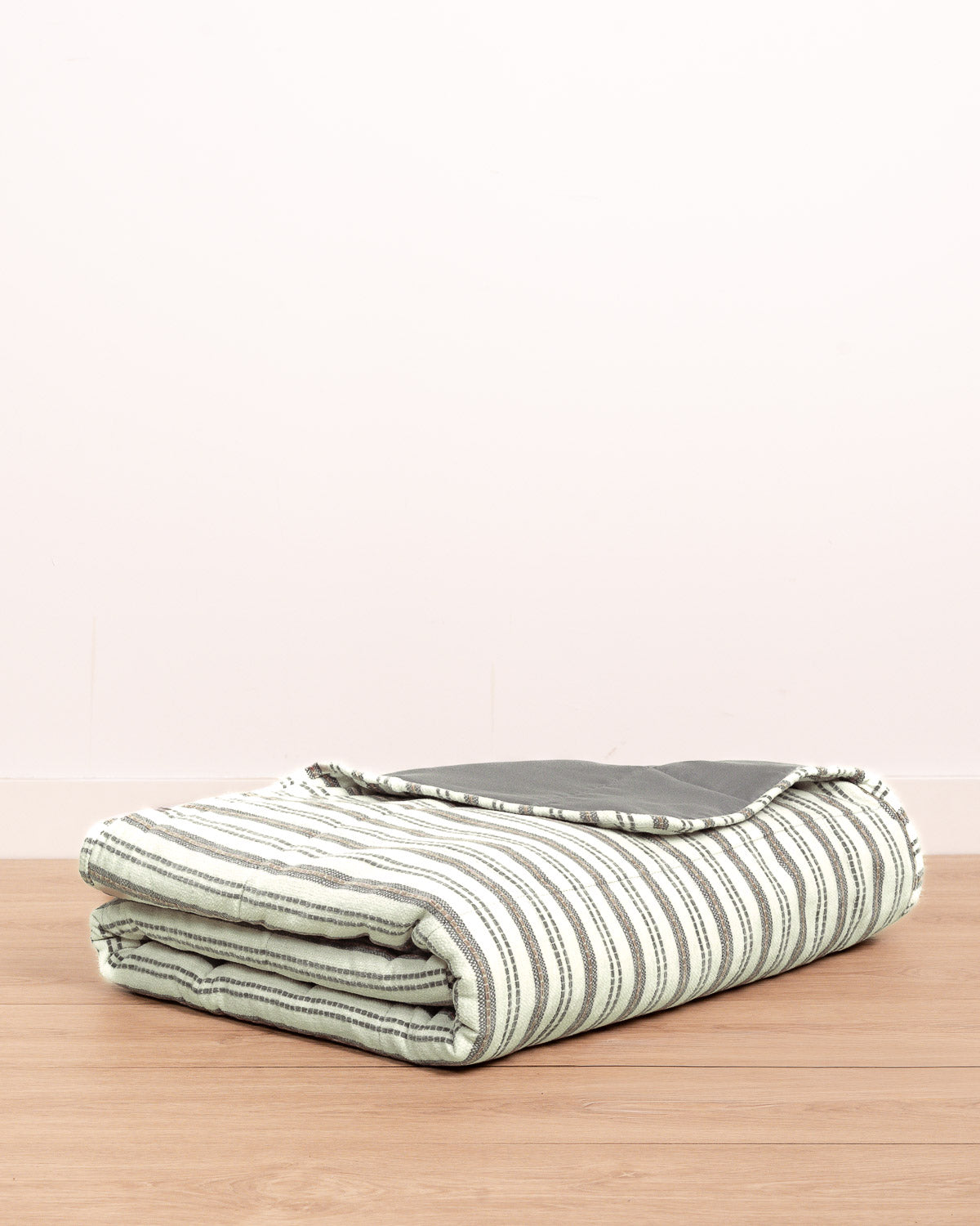 Colcha Jacquard Chenilla Raya Segovia Verde Seco