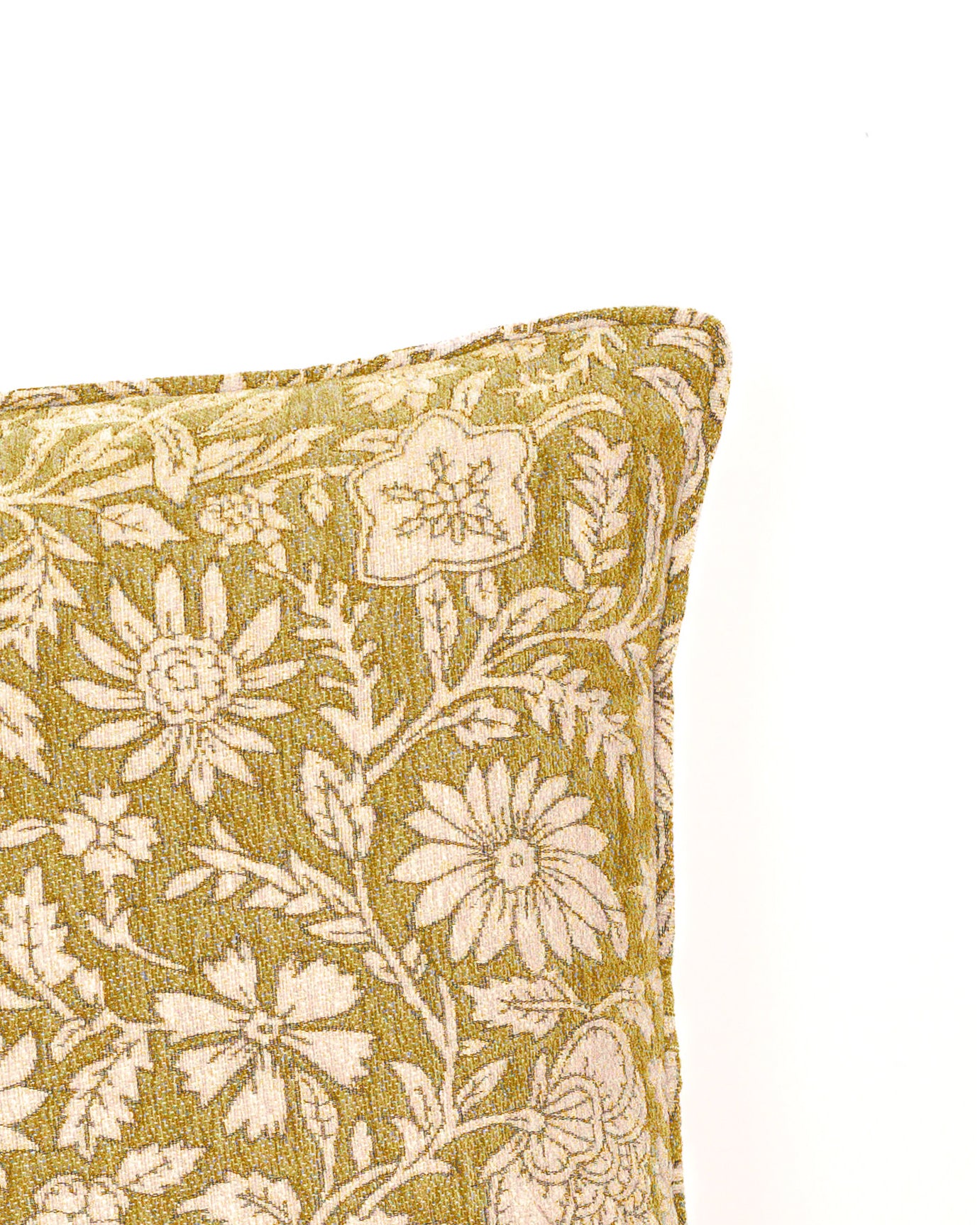 Cojín Jacquard Chenilla Mastella Ocre