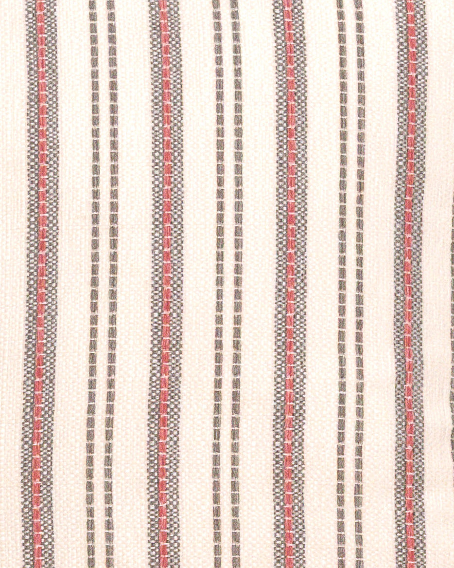 Cojín Jacquard Chenilla Raya Segovia Verde Seco