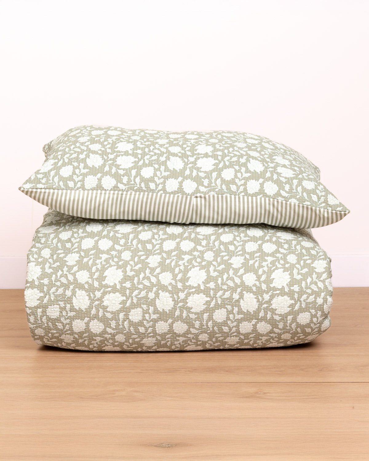 Funda Nórdica Seersucker Mozarabe Verde Seco