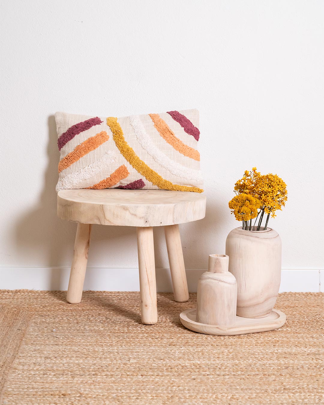 Coussin en coton Lena Earth