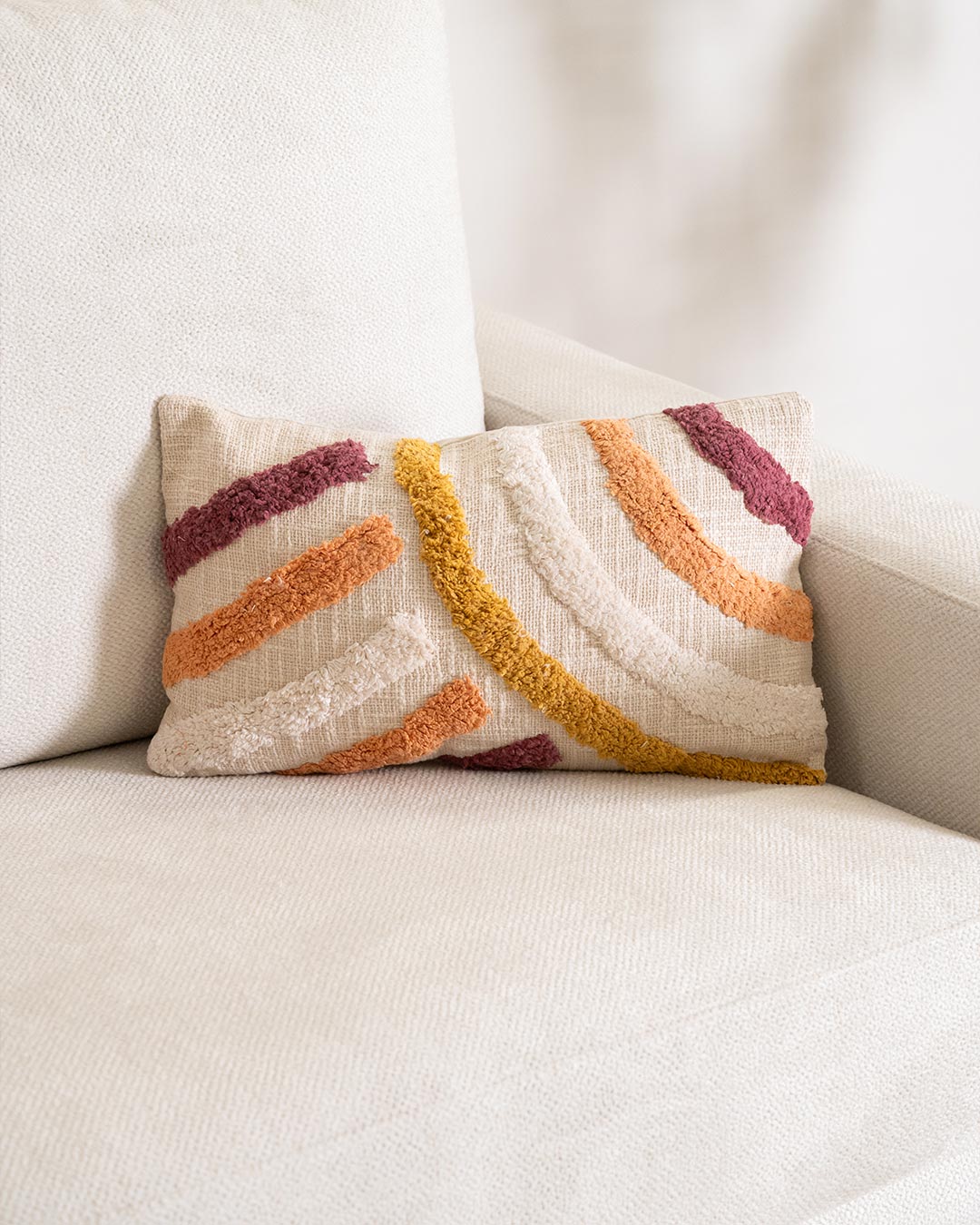 Coussin en coton Lena Earth