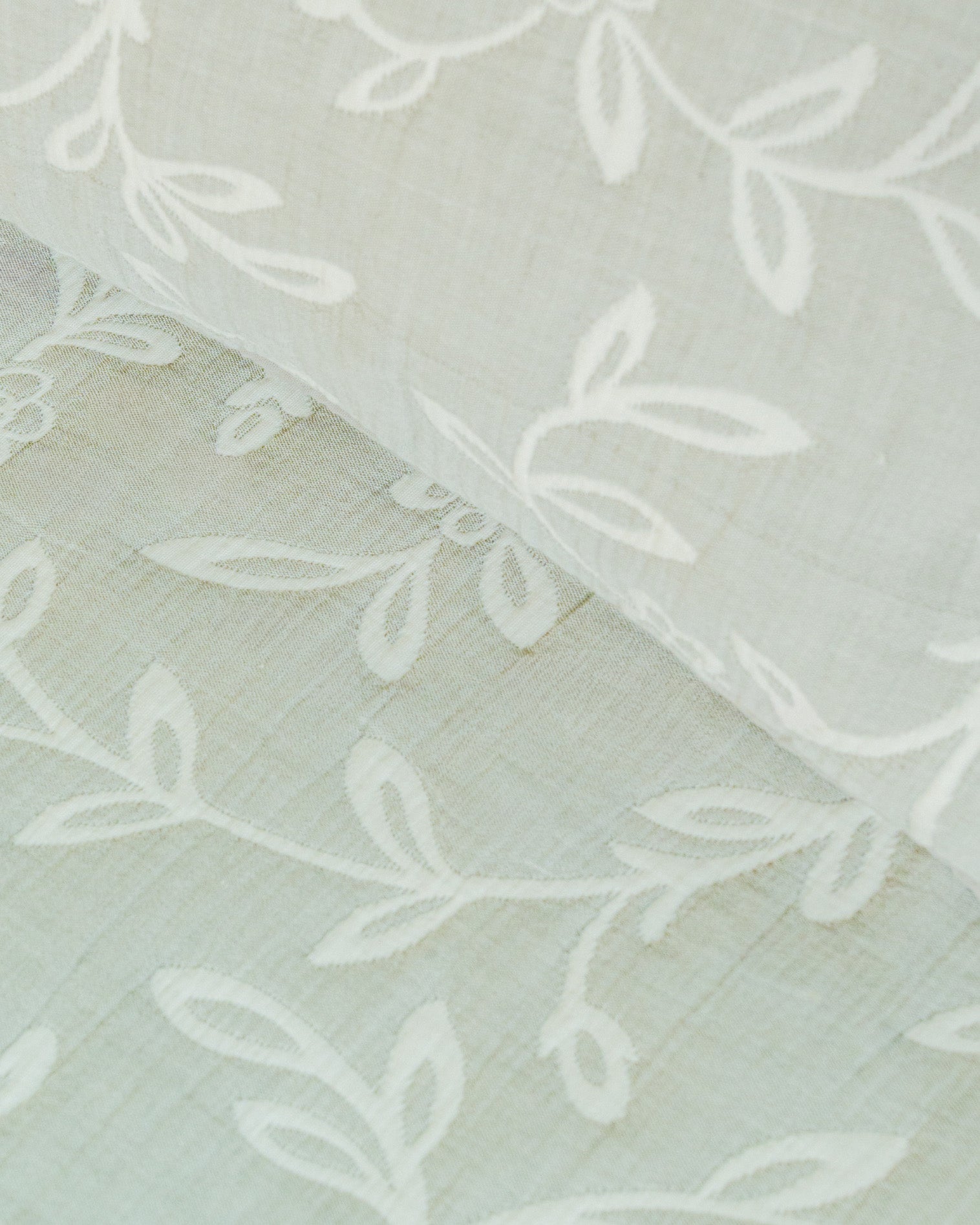 Colcha Doble Tela Algodón Jacquard  Raya Acamia Verde Seco