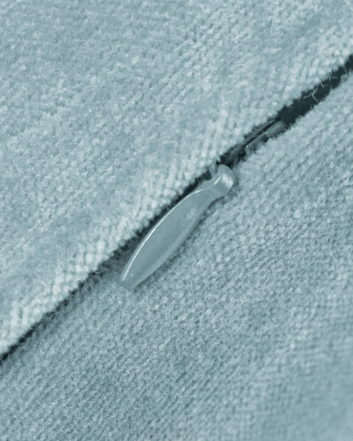Cojín algodón terciopelo azul keike