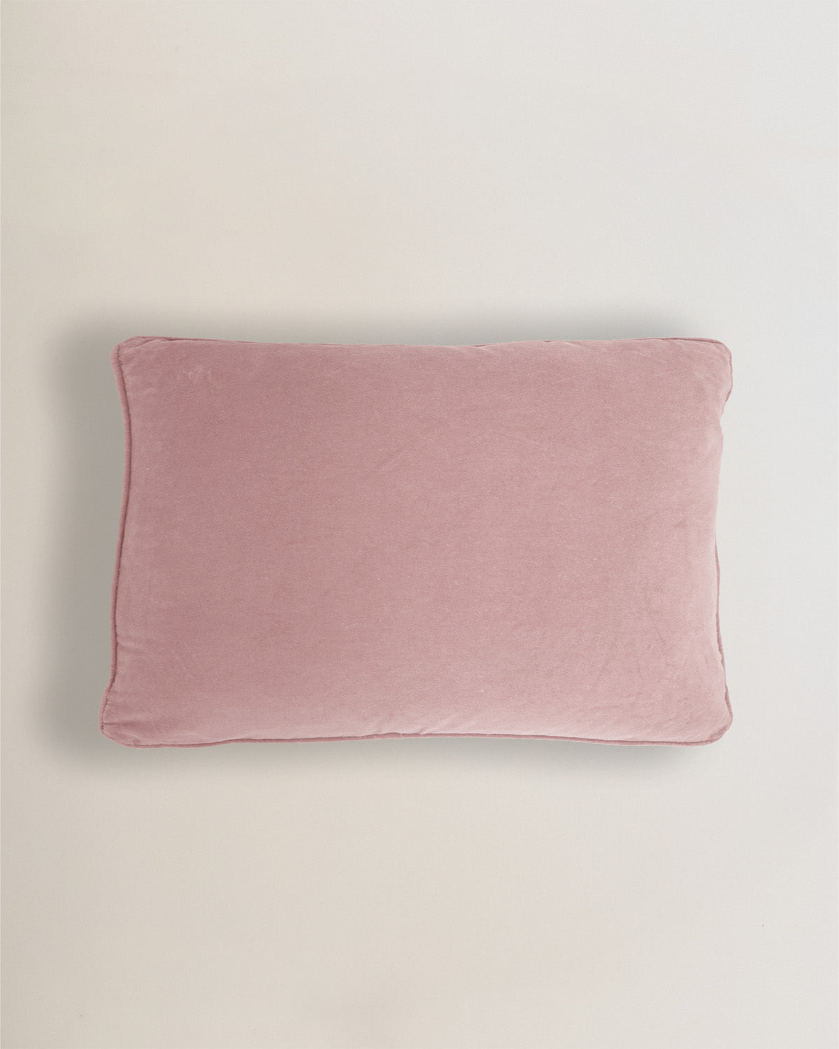 Cojín algodón terciopelo rosa keike