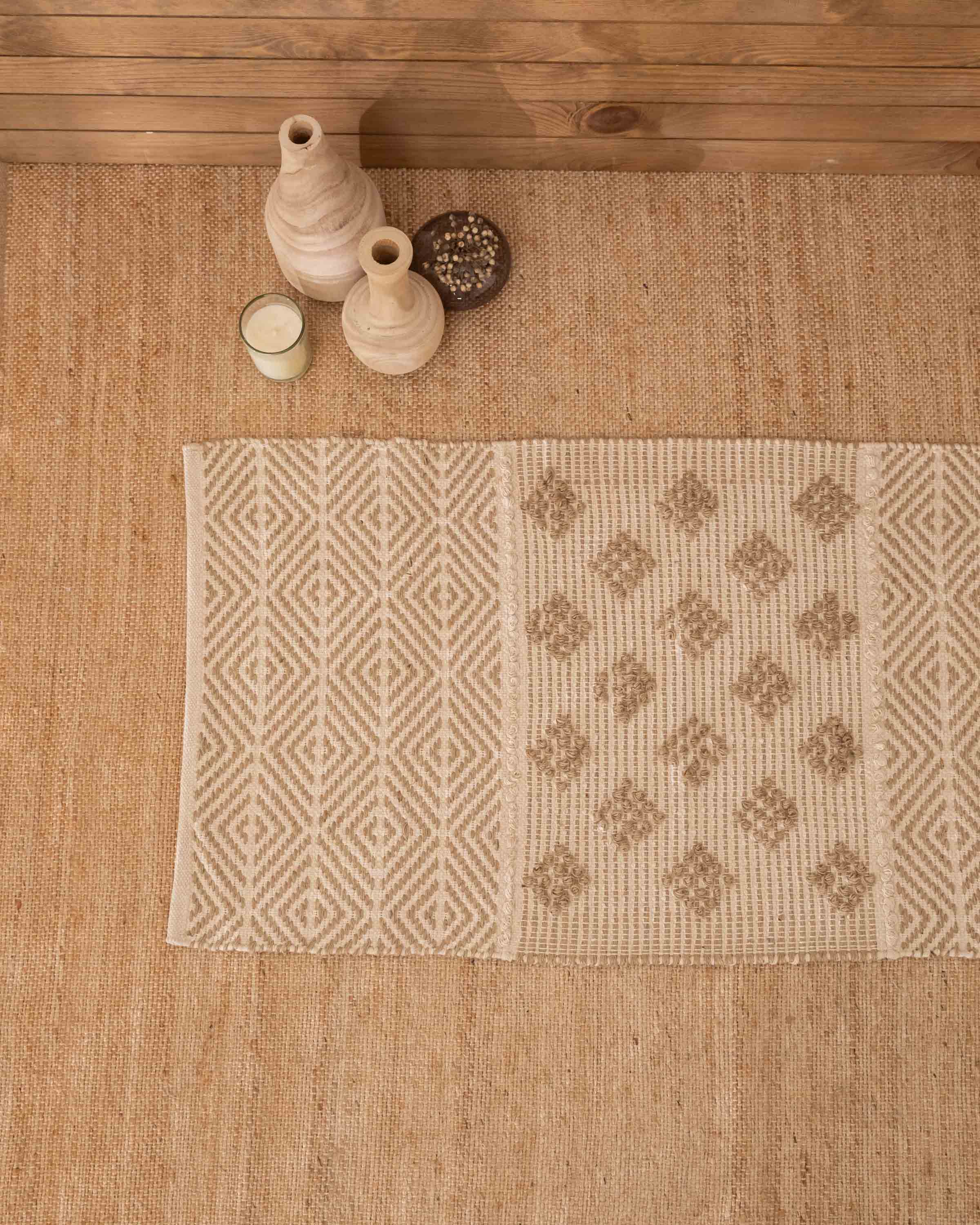 Alfombra Algodón Yute Vicenzo Natural