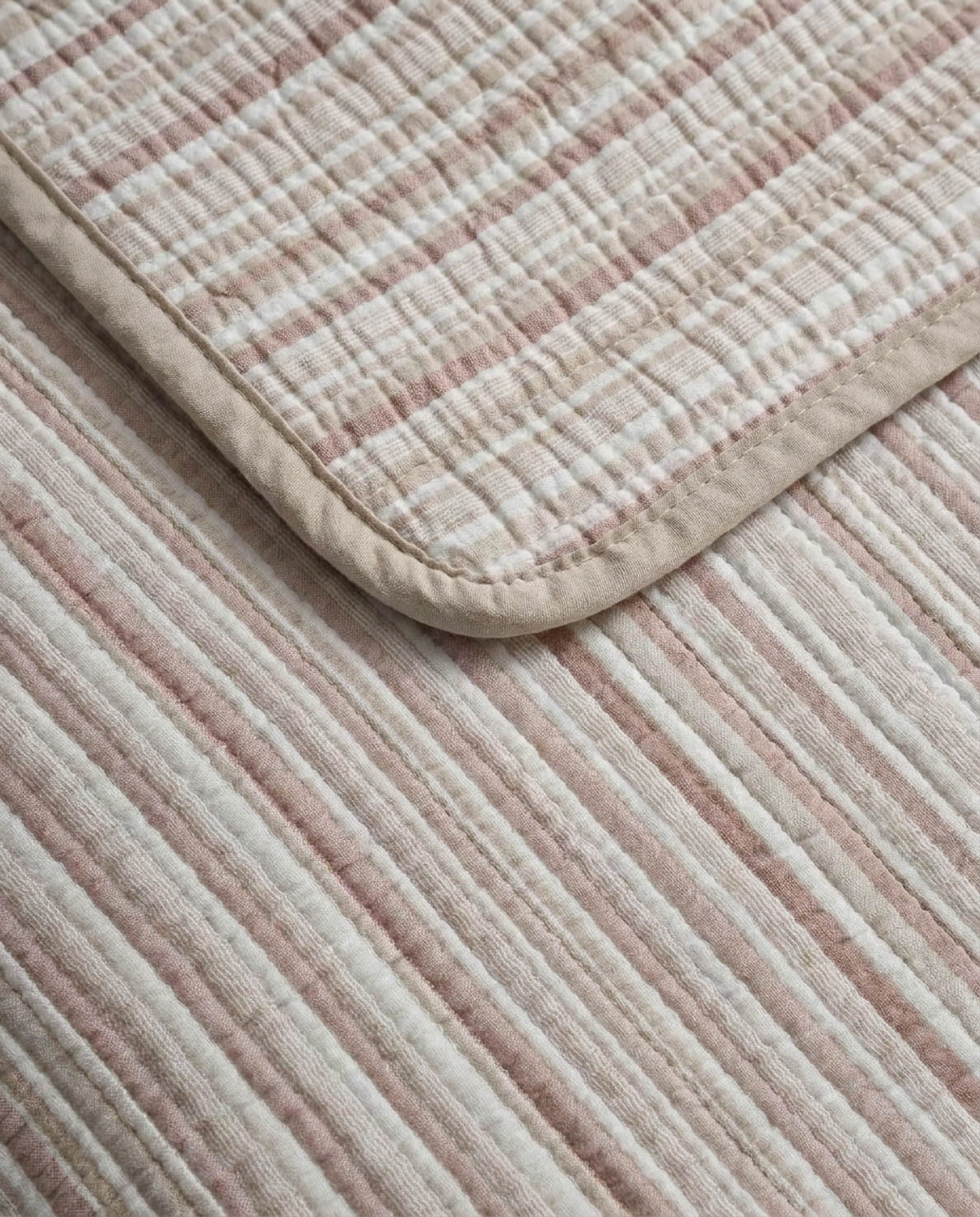 Colcha doble tela jacquard raya olivia rosa keike-topo