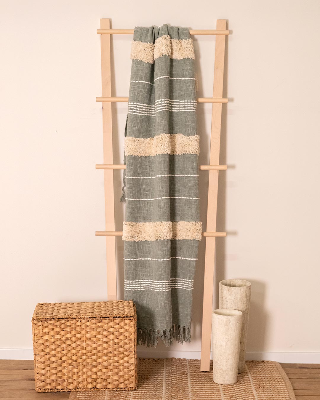 Plaid Algodón Domus Verde Tiffany