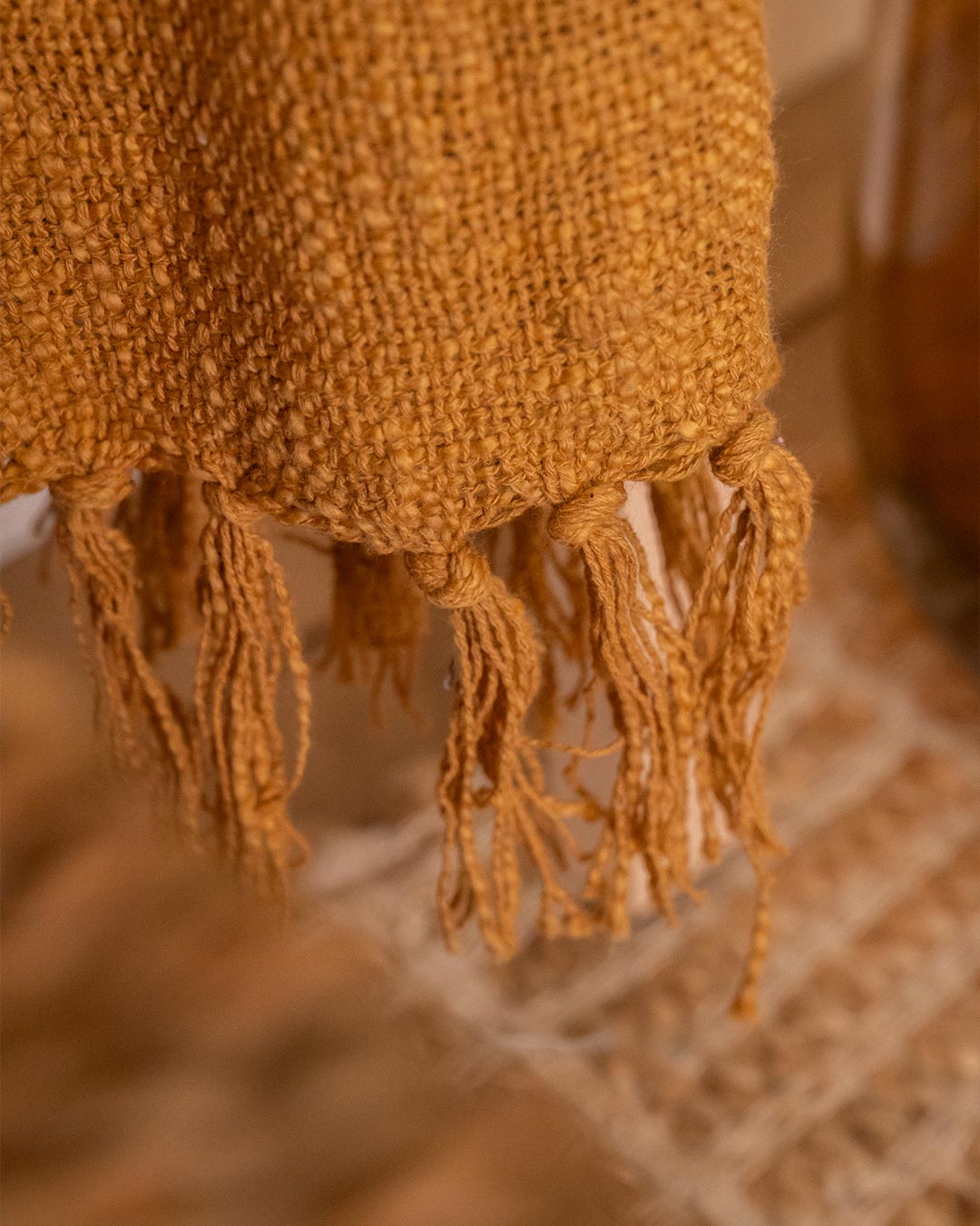 Plaid Algodón Domus Ocre
