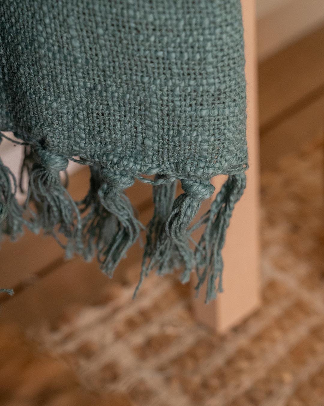 Domus, tartan en coton vert menthe