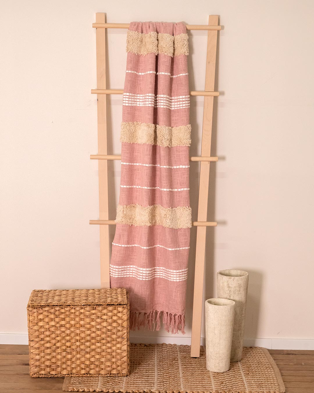 Plaid Algodón Domus Rosa Keike