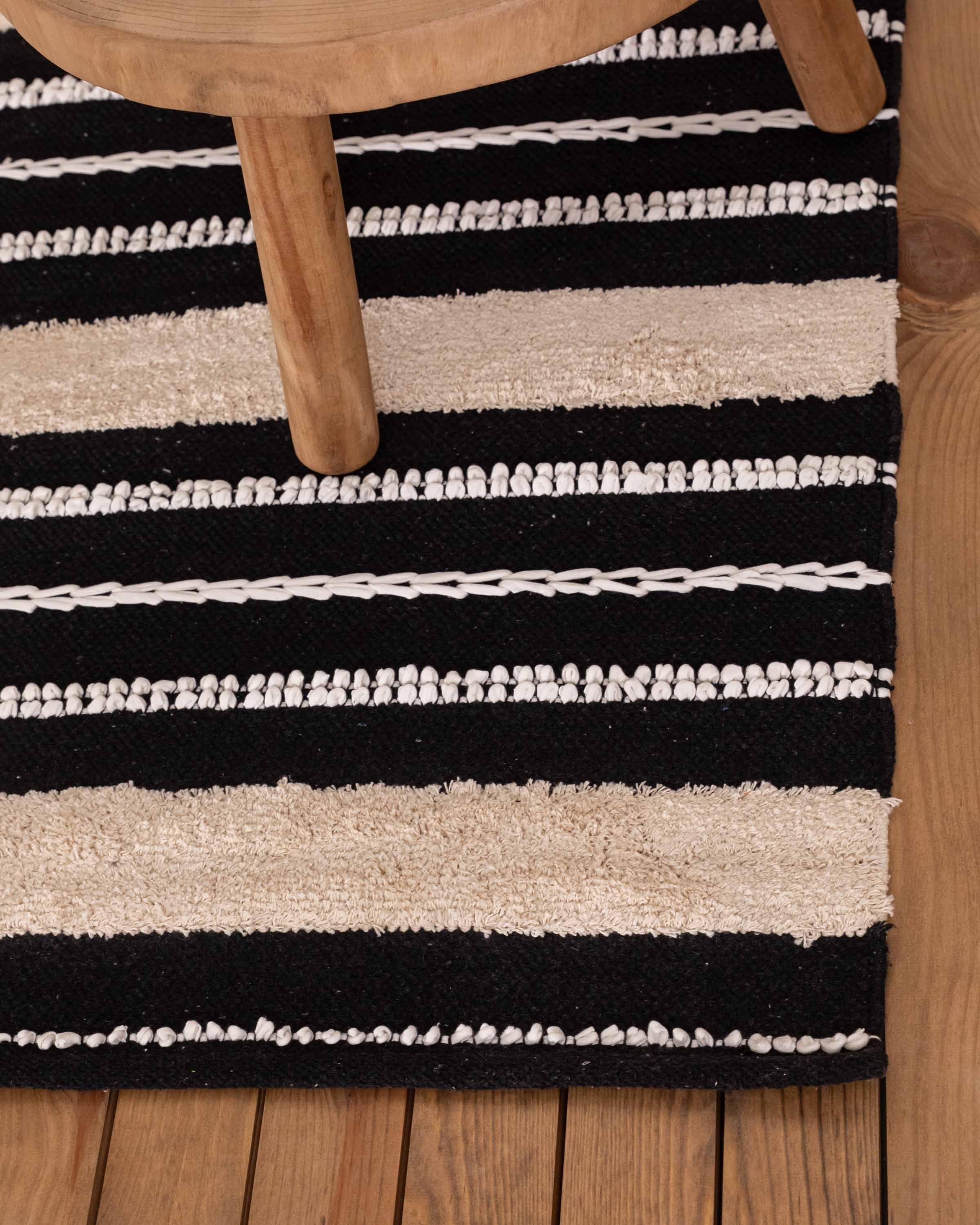 Alfombra Algodón Domus Negro