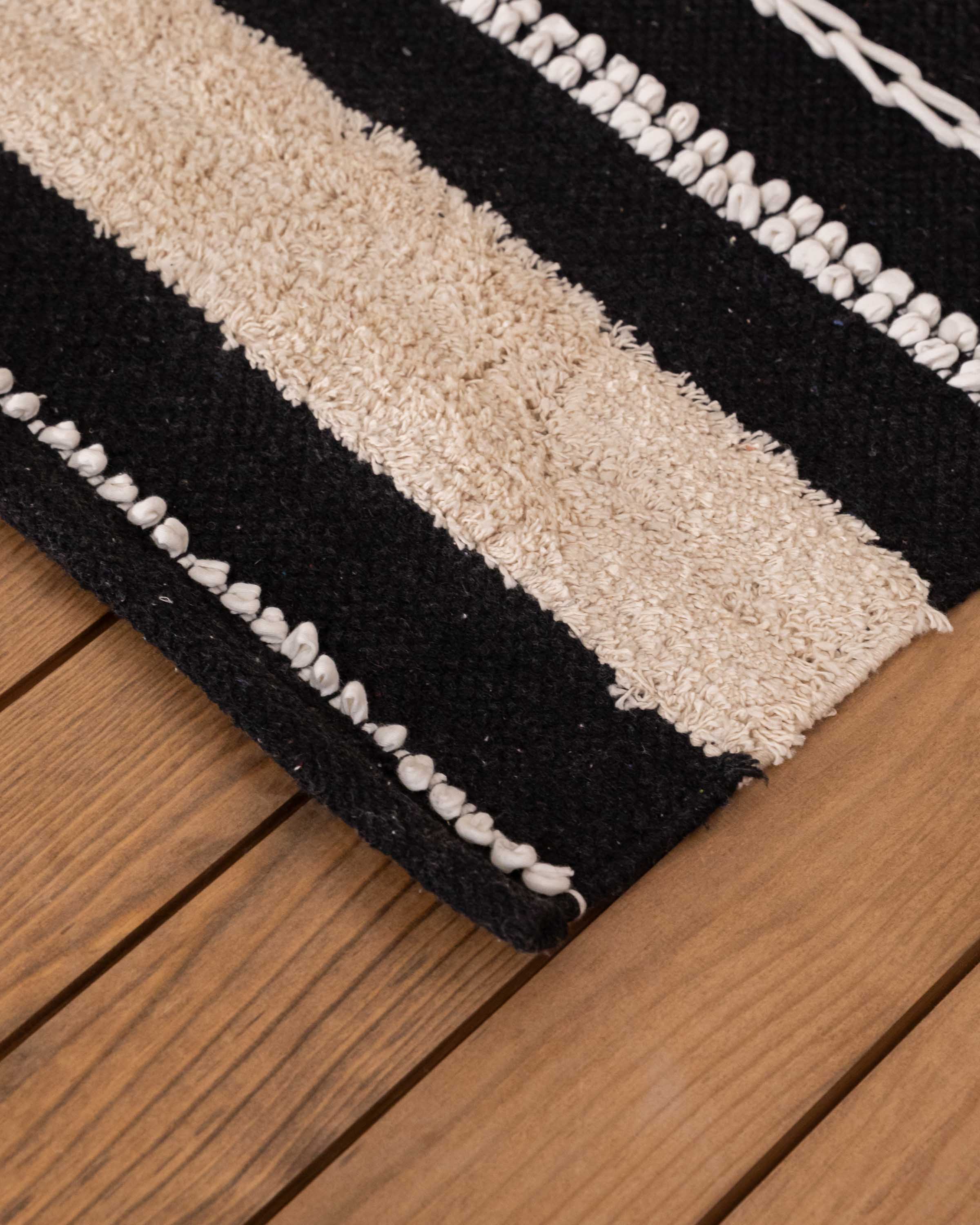 Alfombra Algodón Domus Negro