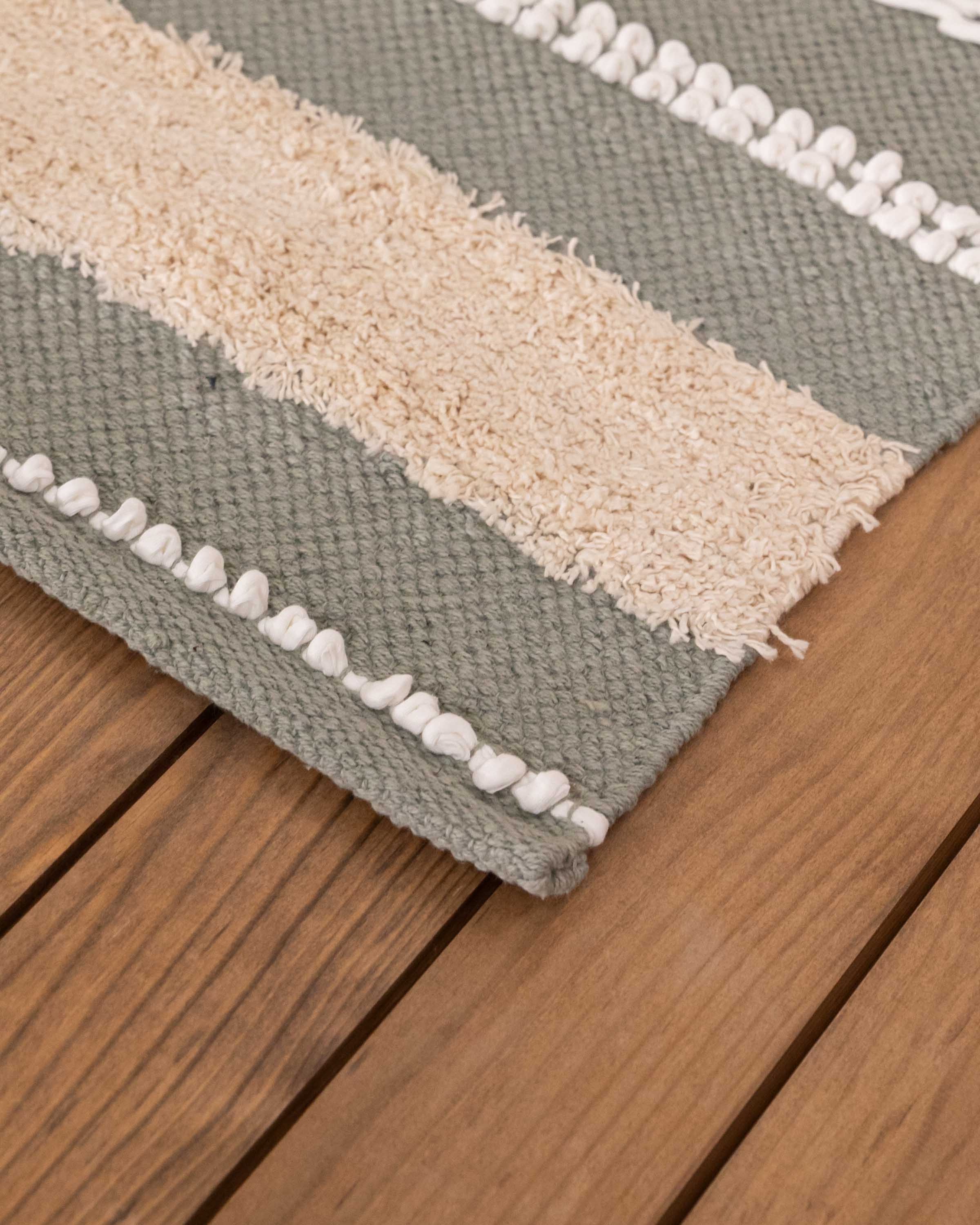 Tappeto in cotone Tiffany verde Domus