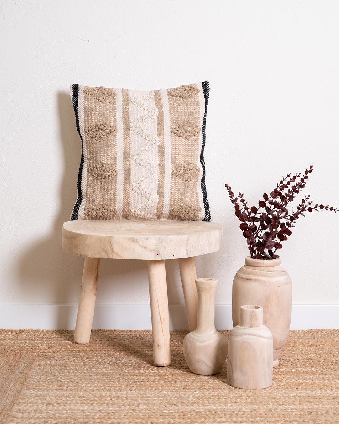 Coussin Parparela Coton Sable