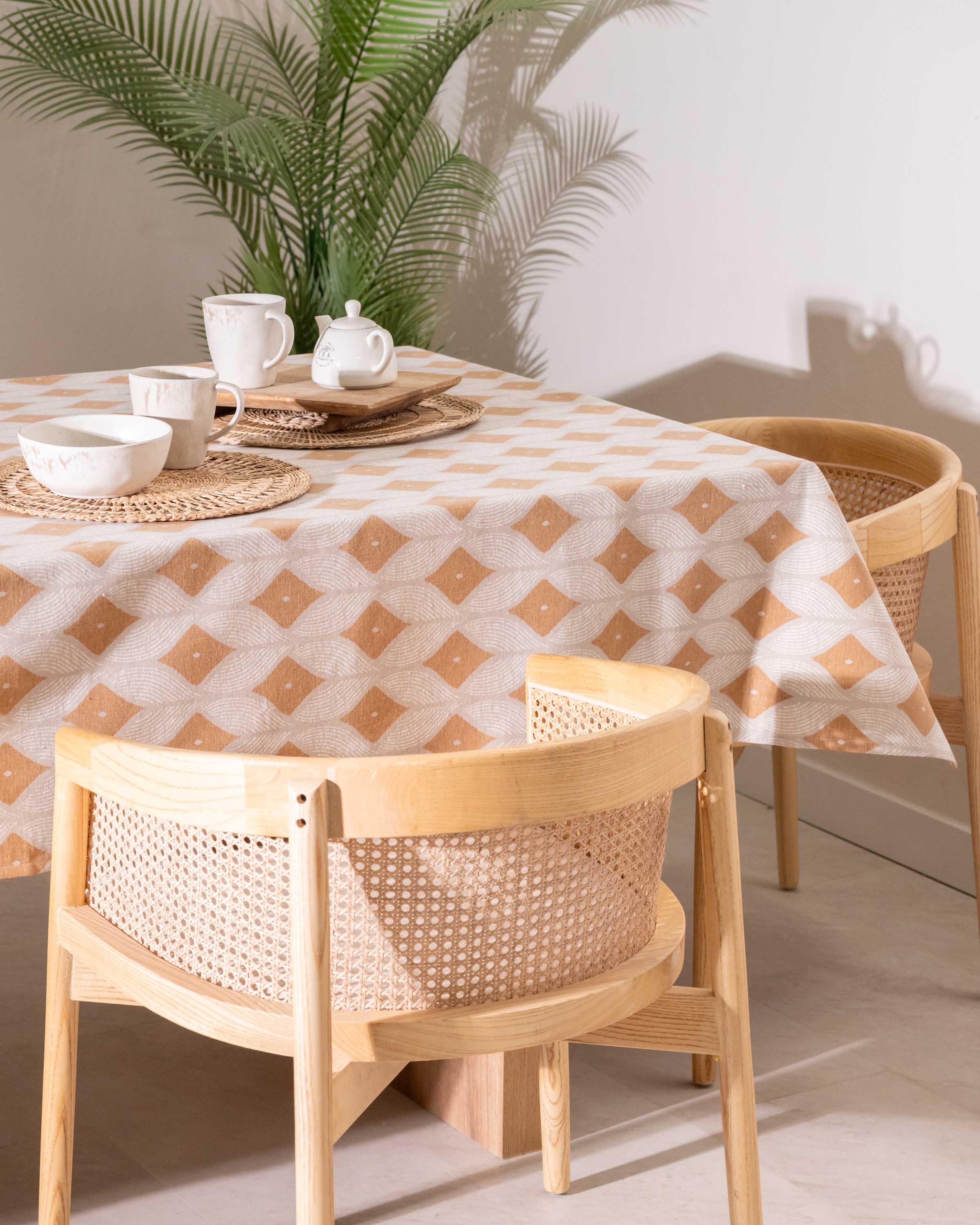 Mantel Cabot Antimanchas Ocre