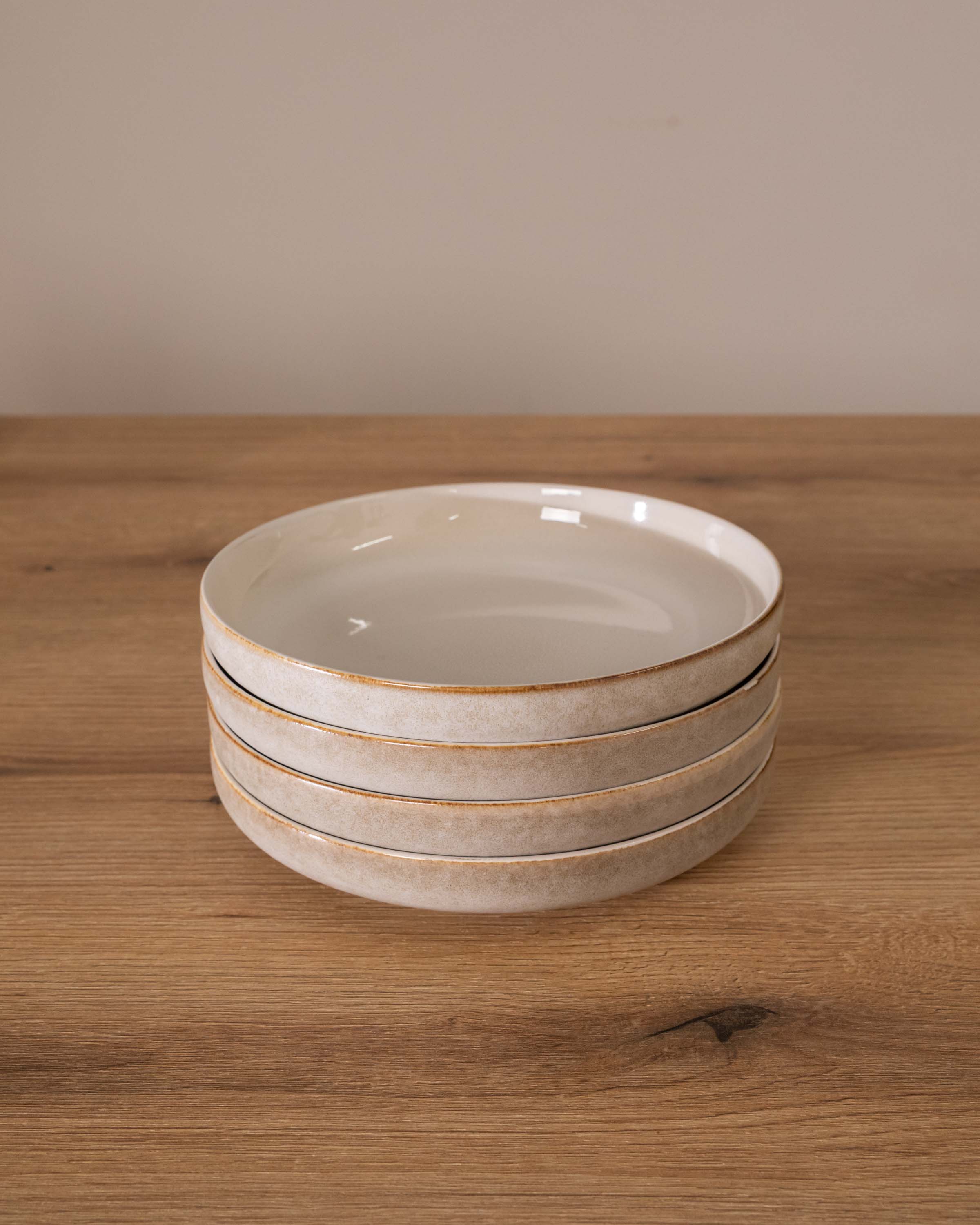Plato Hondo Danilia Beige | Pack de 6
