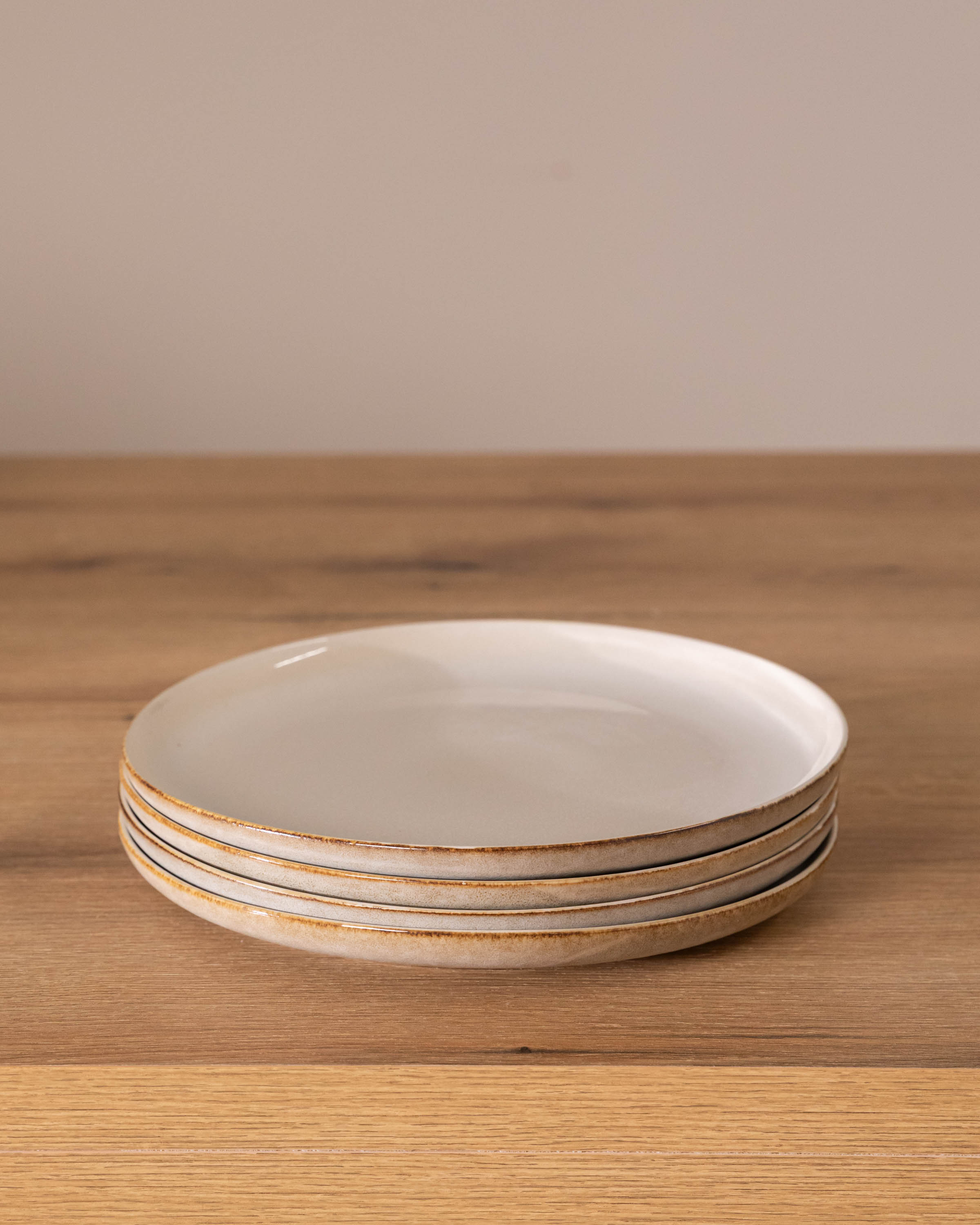 Plato Llano Danilia Beige | Pack de 6