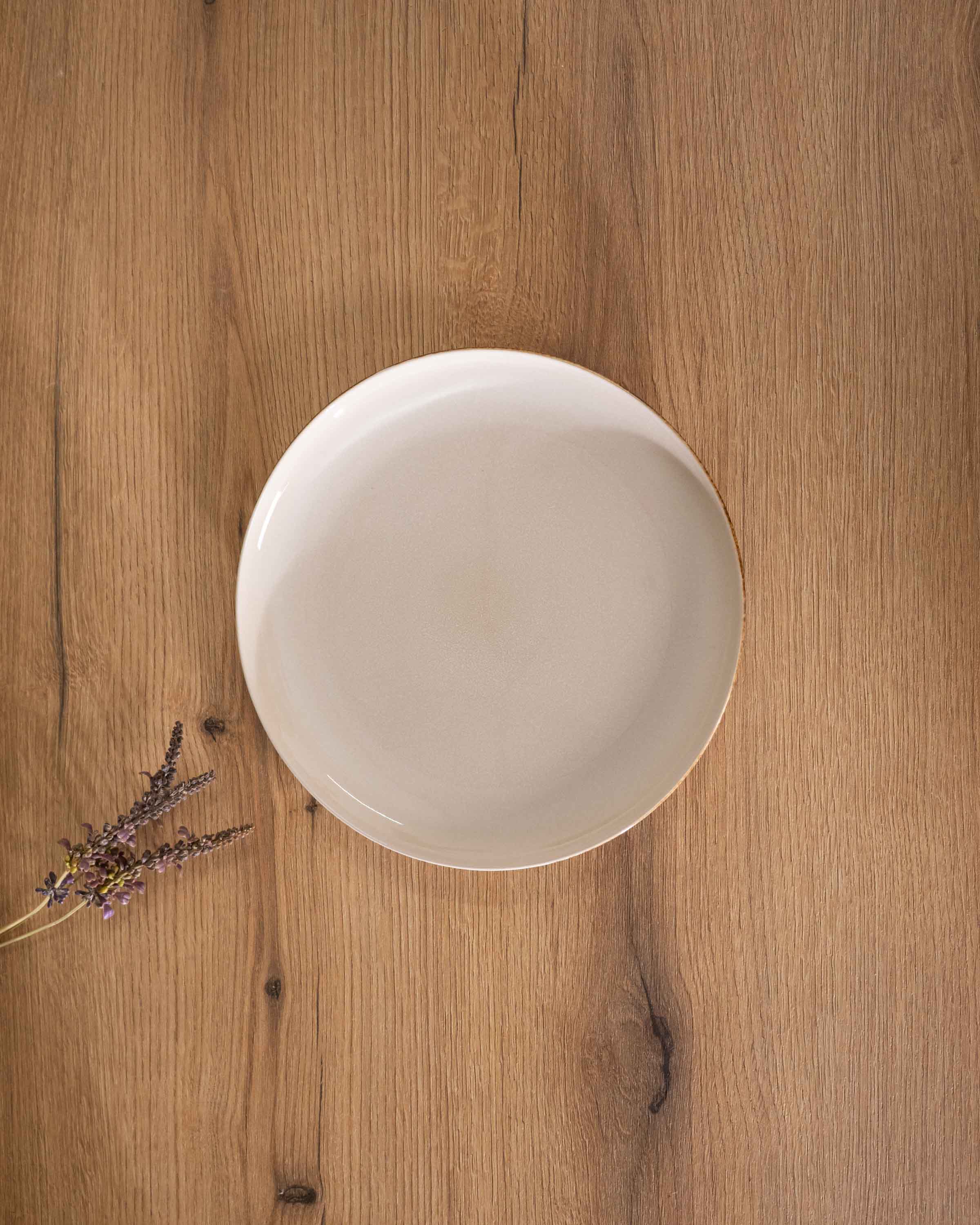 Plato Llano Danilia Beige | Pack de 6