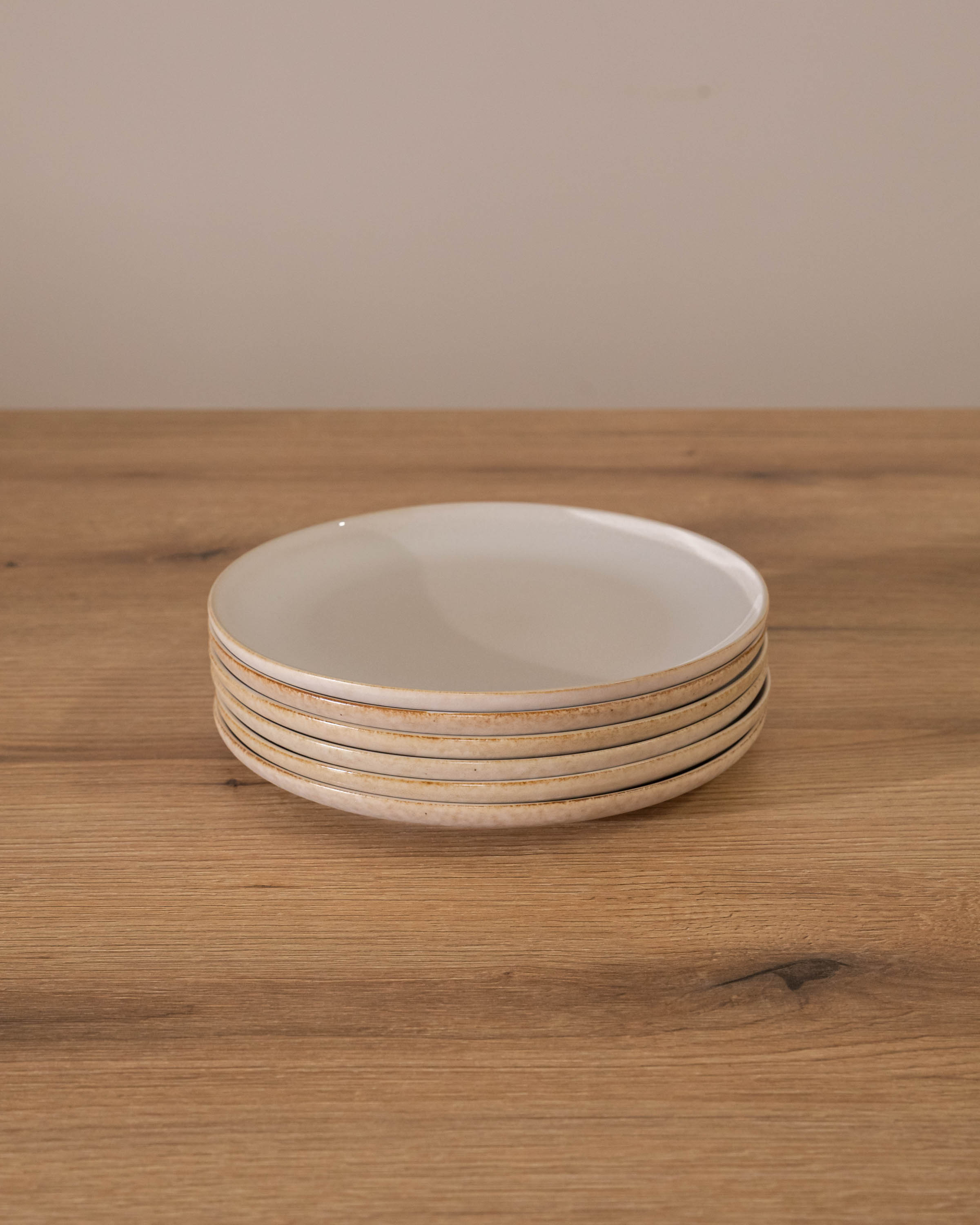 Plato Postre Danilia Beige | Pack de 6