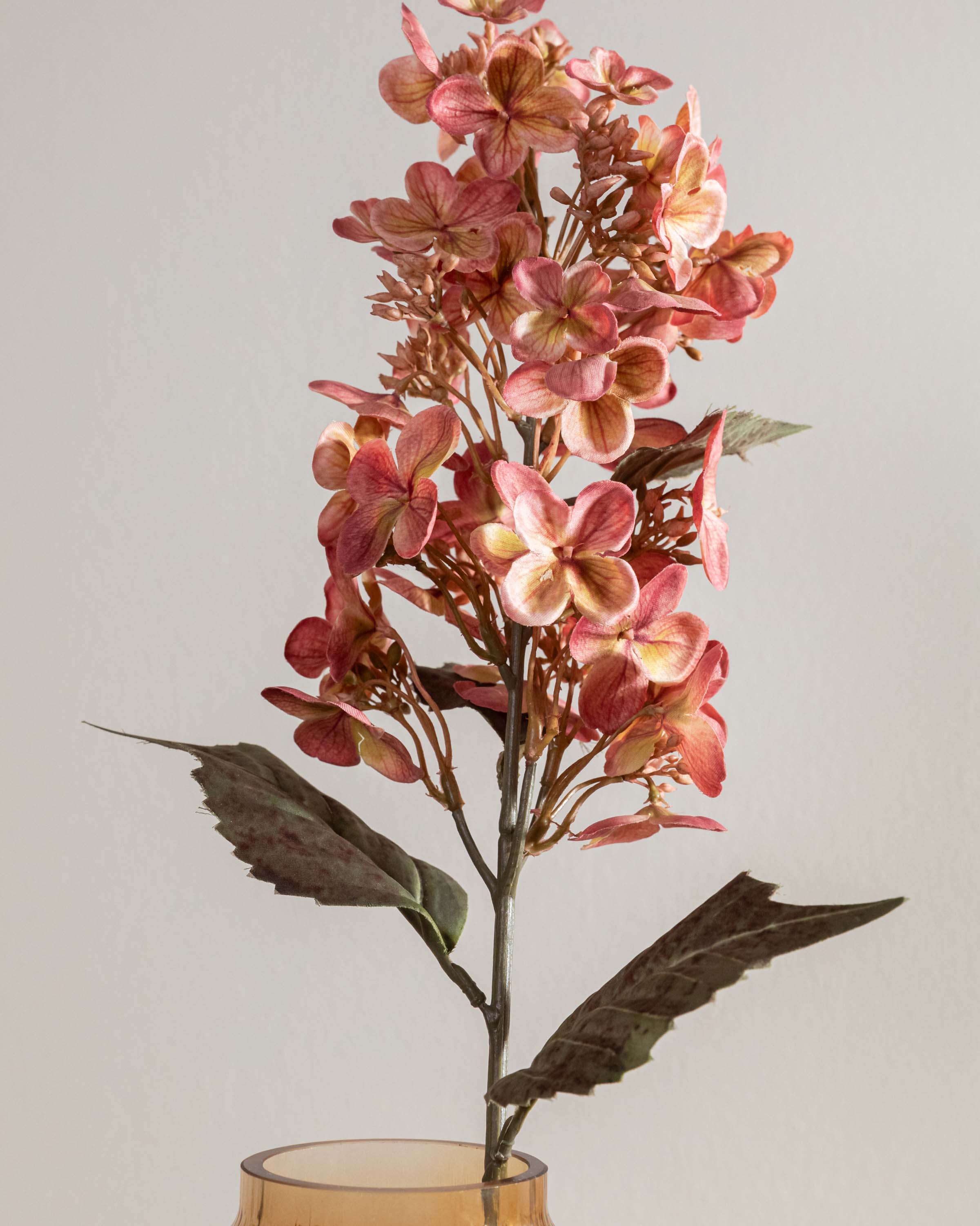 Flor Cono Hortensia Rosa