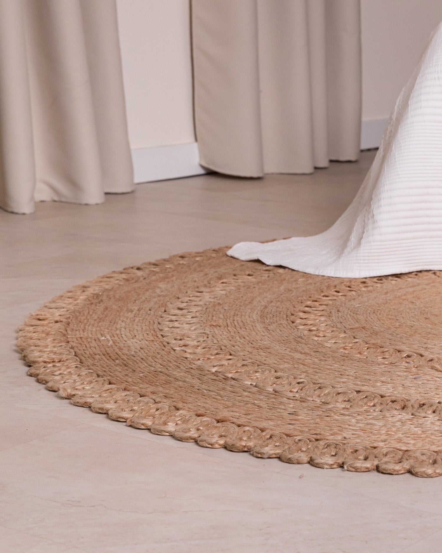 Alfombra Yute Redonda Belar Natural