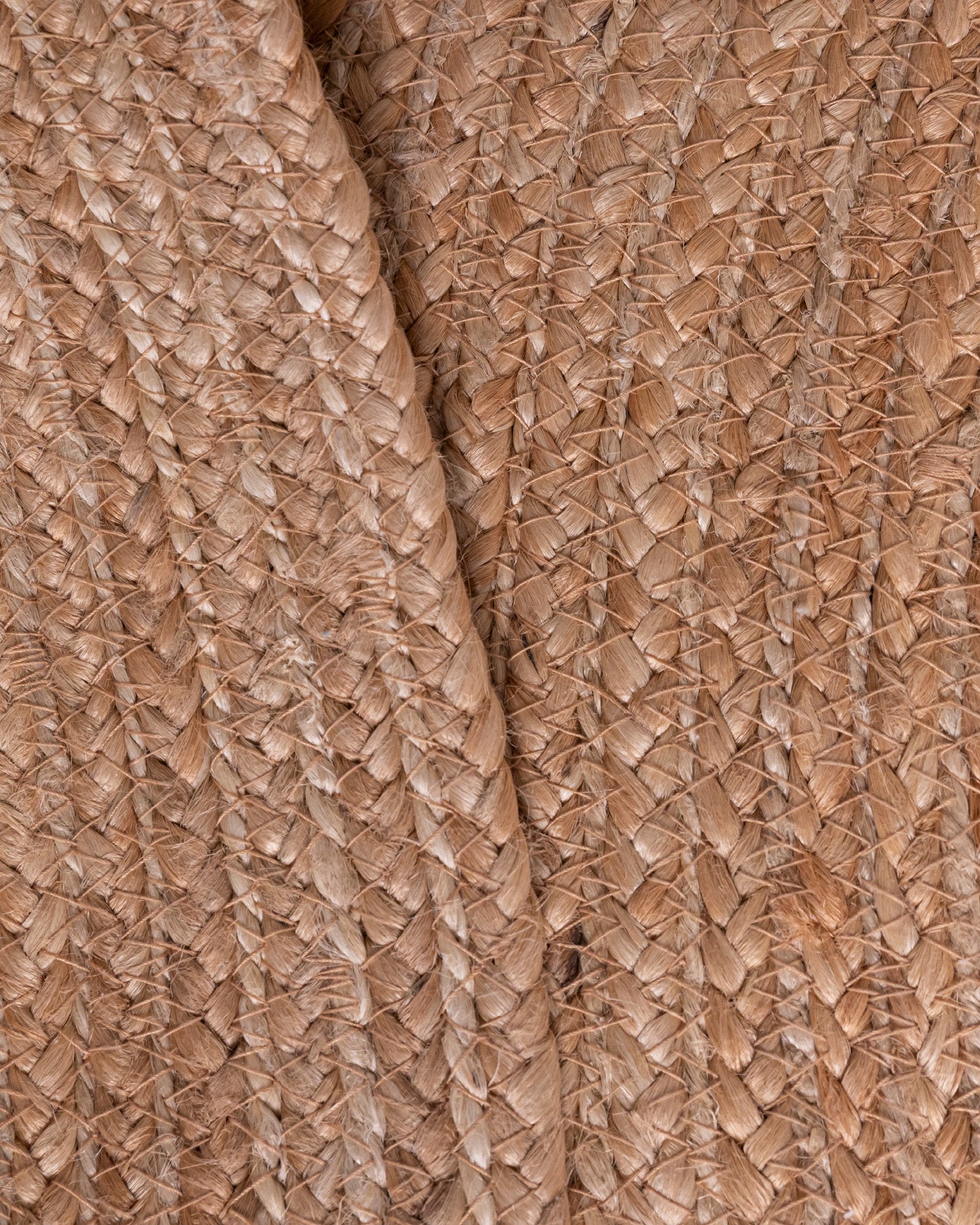 Round Jute Rug, Beech Beige