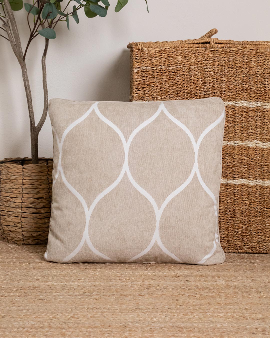 Cojín Jacquard Chenilla Lippy Topo
