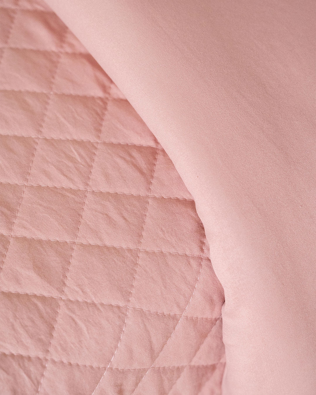 Funda Nórdica Acolchada Diagonal Rosa Keike