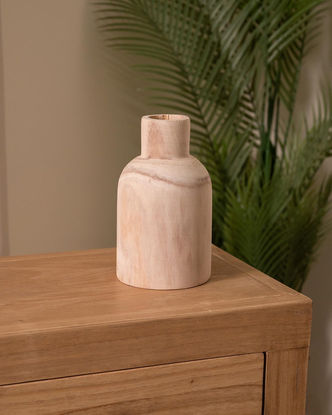 Vase en bois naturel 4002