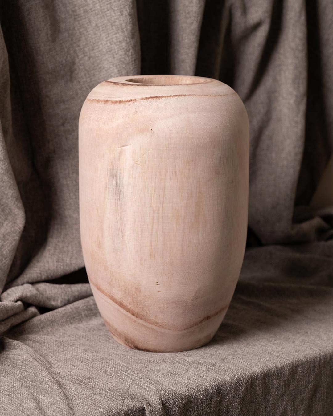 Jarrón Madera Natural