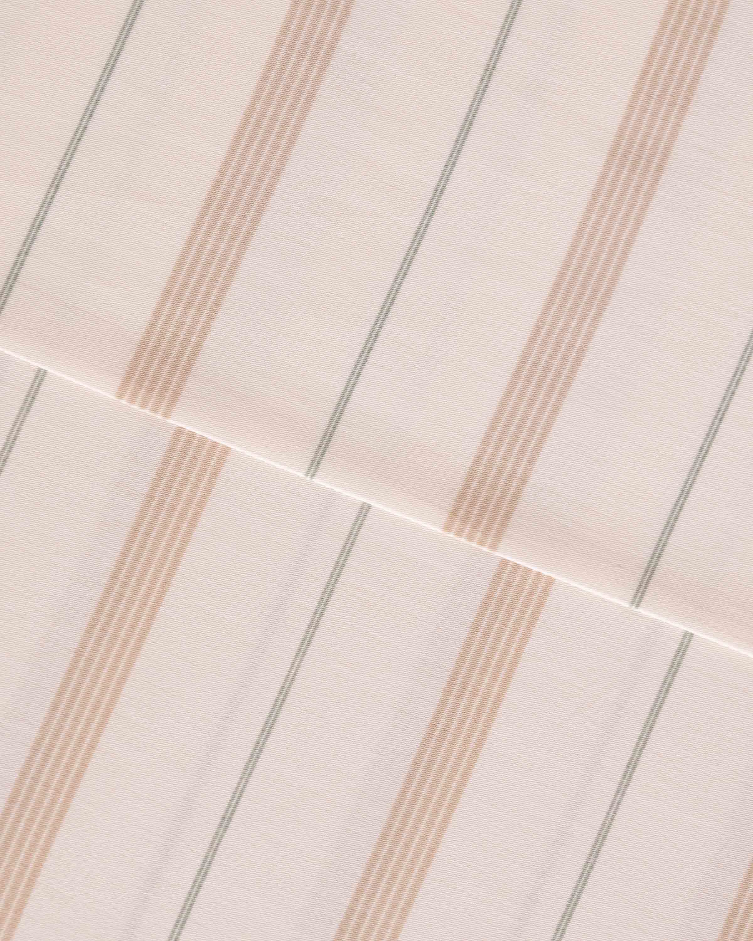 Juego de Sábanas Raya Rita Algodón Satén Verde Seco