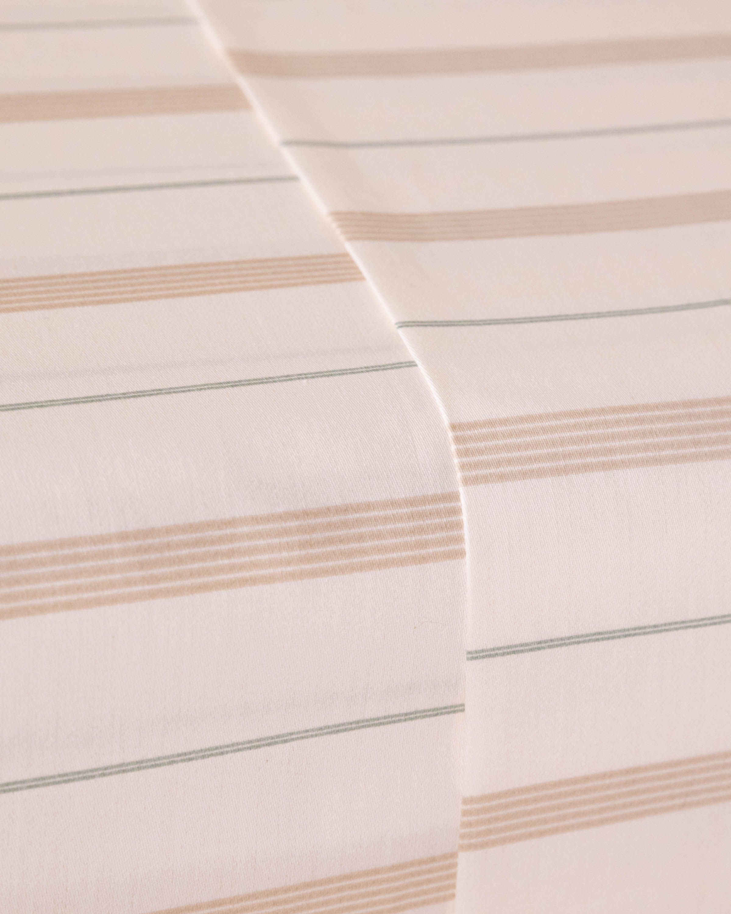 Juego de Sábanas Raya Rita Algodón Satén Verde Seco