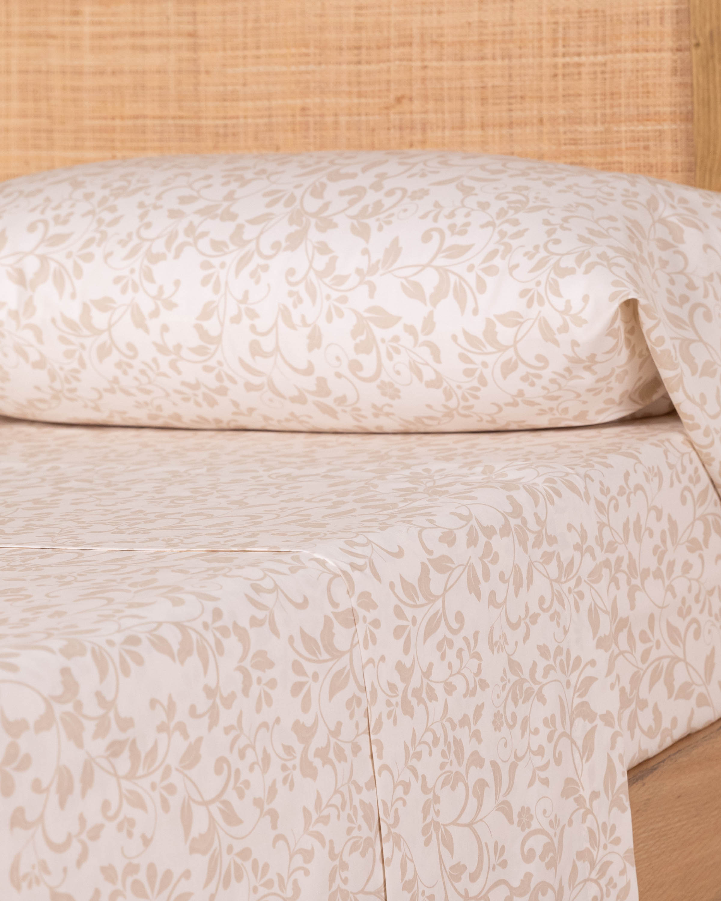 Juego de Sábanas Spices Algodón Satén Topo