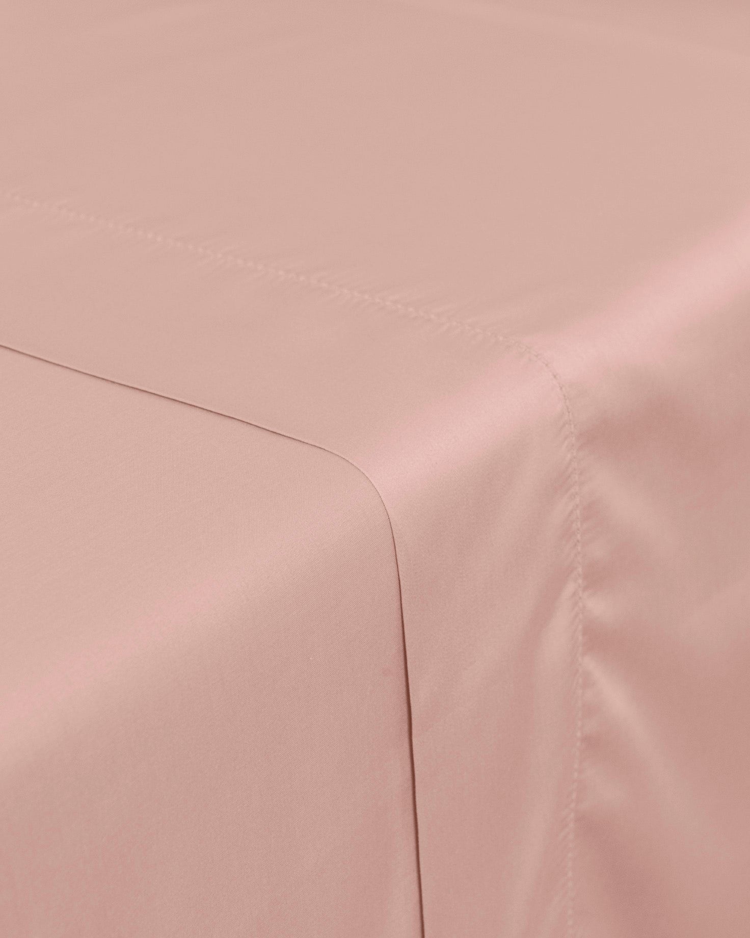 Juego de Sábanas Satén con Vainica Lisas Rosa Keike