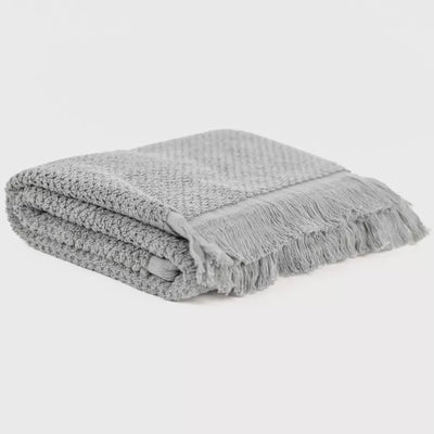 Alfombrin flecos rizo nido liso 870gr Azul Keike