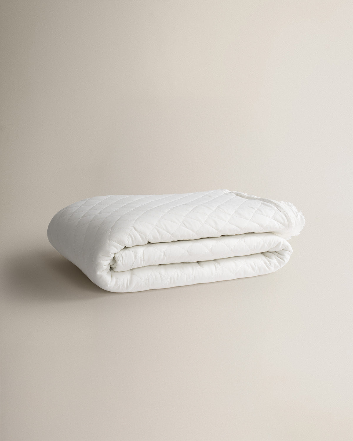 Plain Natural Fringe Bedspread