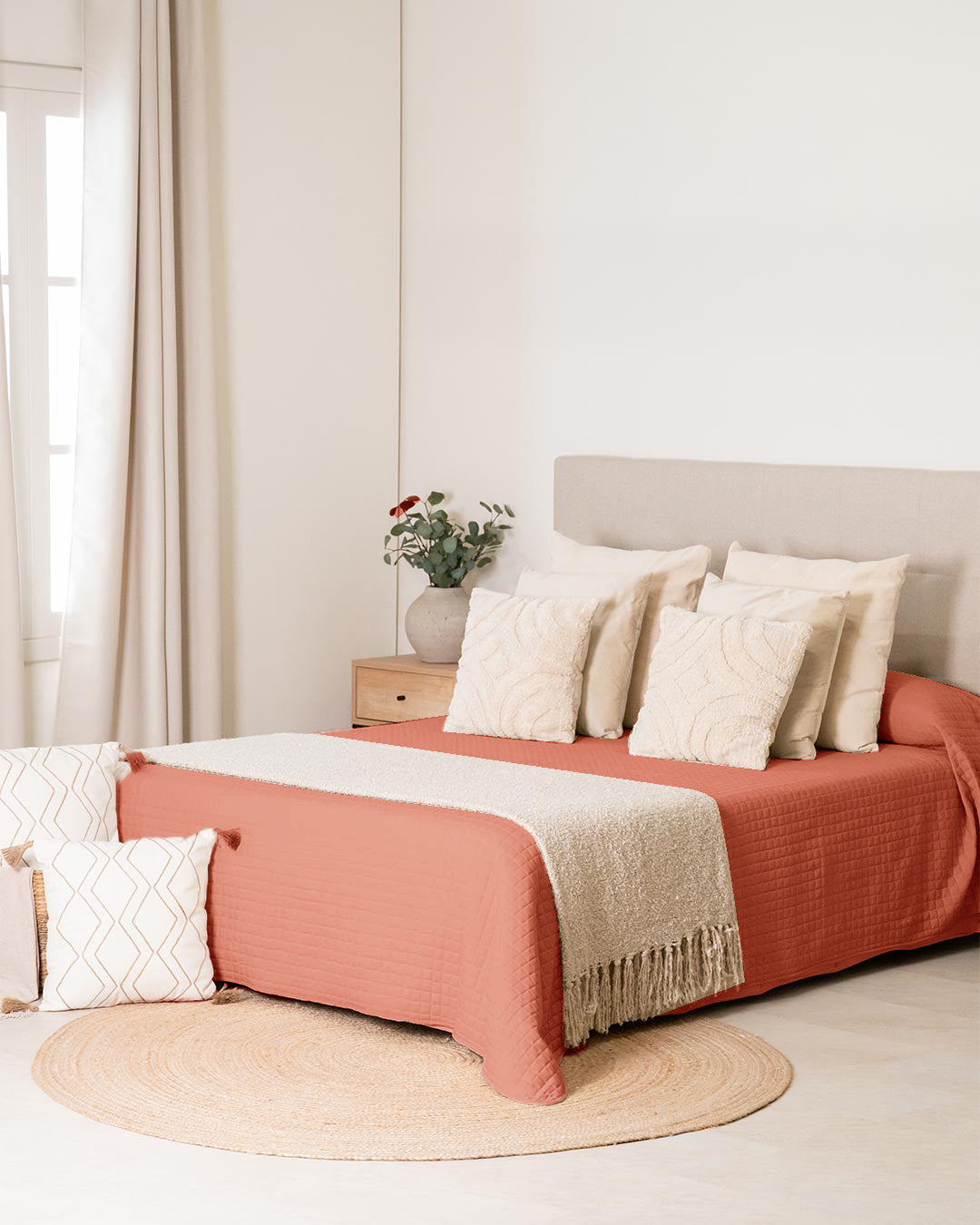 Colcha Cuadrito Lisa Rosette